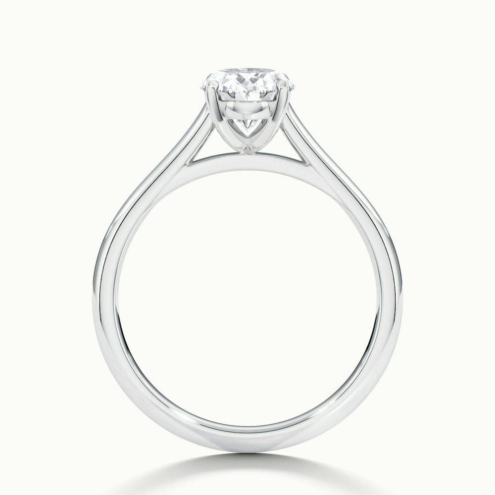 0.80 Carats Lab Grown Diamond Oval Shape E-VS2 Solitaire Engagement Ring