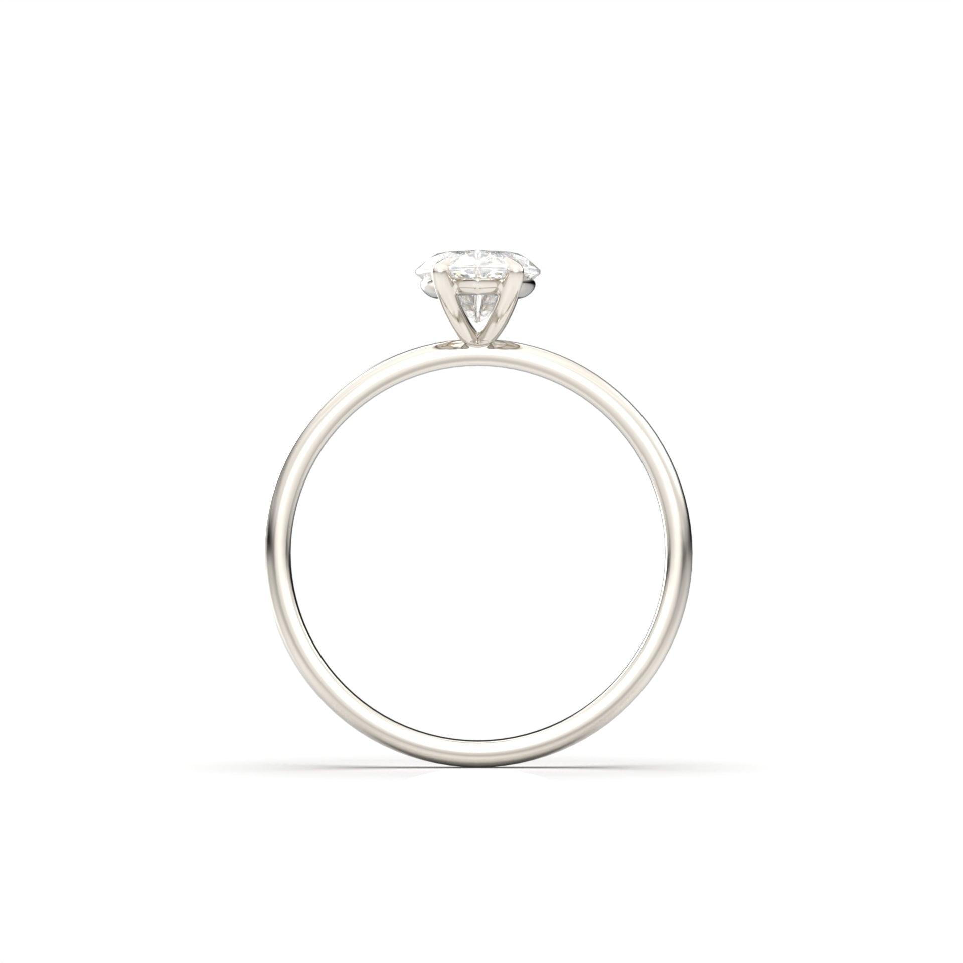 2.50 Carats Marquise Shape Moissanite Solitaire Engagement Ring