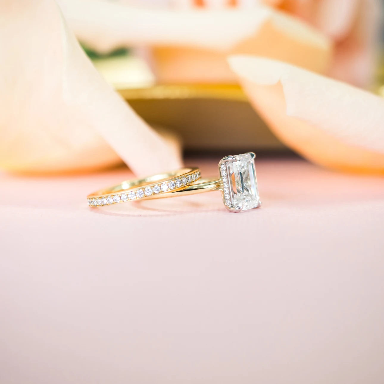 0.55 Carats Lab Grown Diamond Round Shape Full Eternity Wedding Band