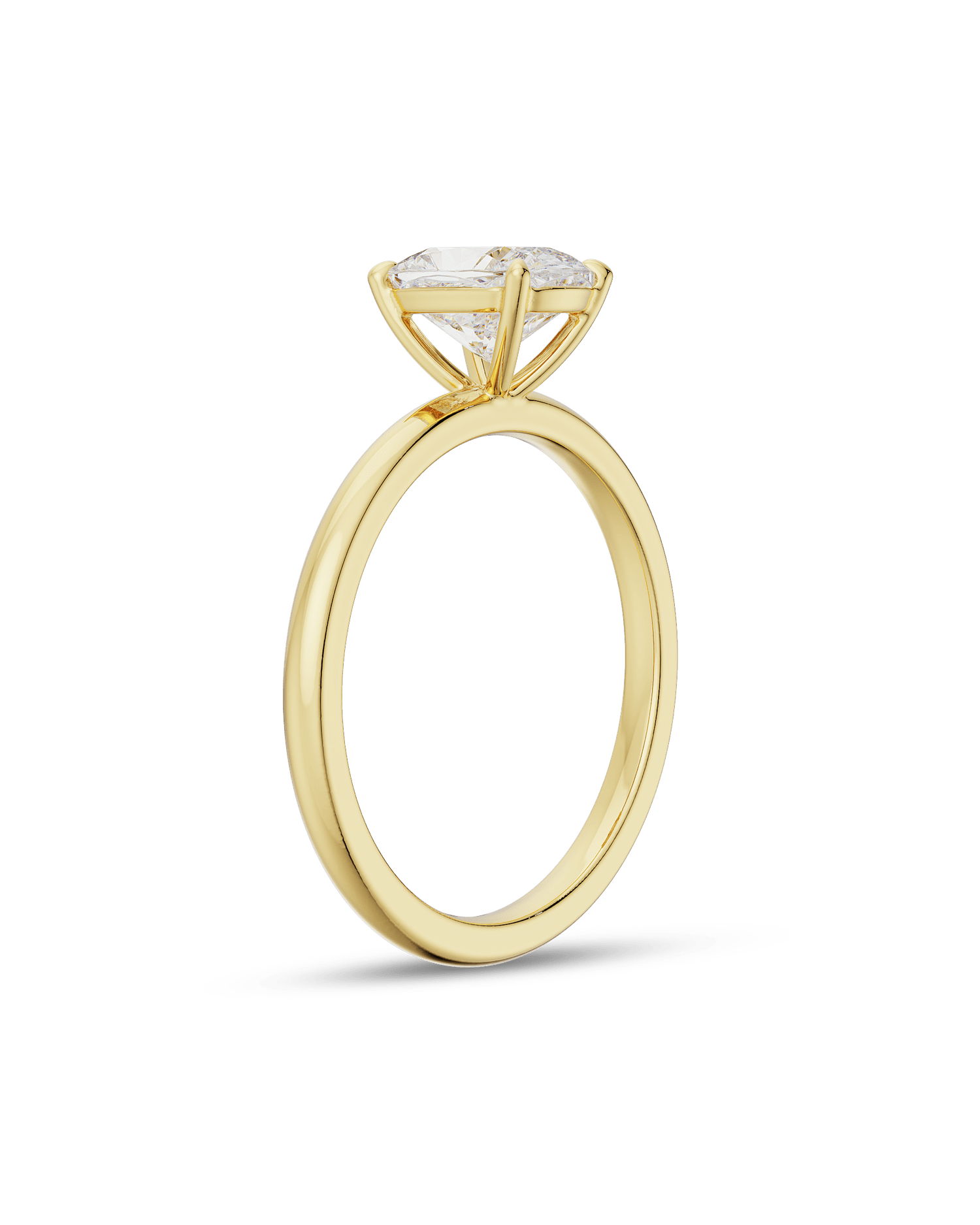 2.20 Carats Cushion Shape Moissanite Solitaire Engagement Ring