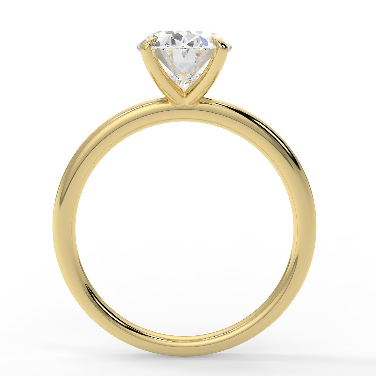 2.30 Carats Oval Shape Moissanite Solitaire Engagement Ring