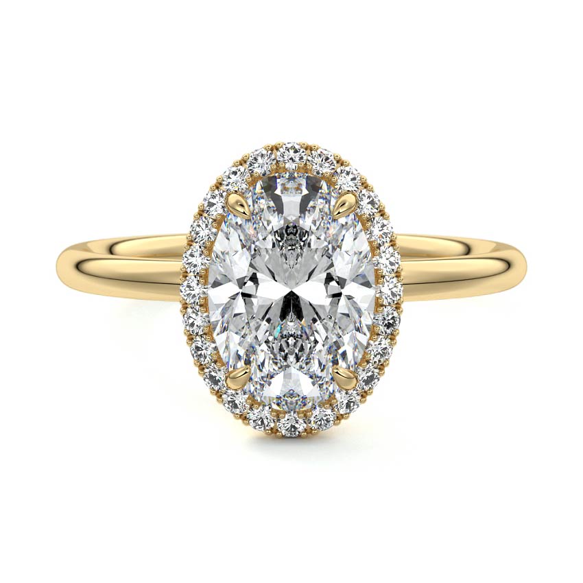 4.50 Carats Lab Grown Diamond Oval Shape E-VS1 Halo Engagement Ring
