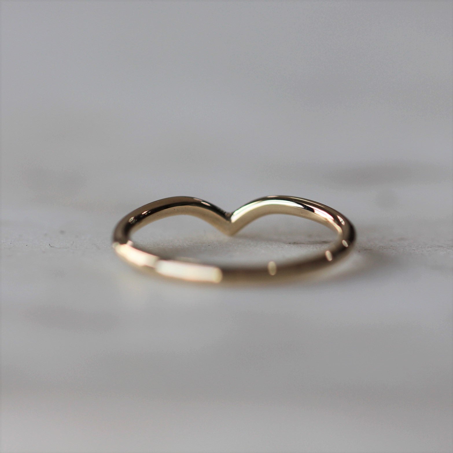 Classic Plain Curved Wedding Band