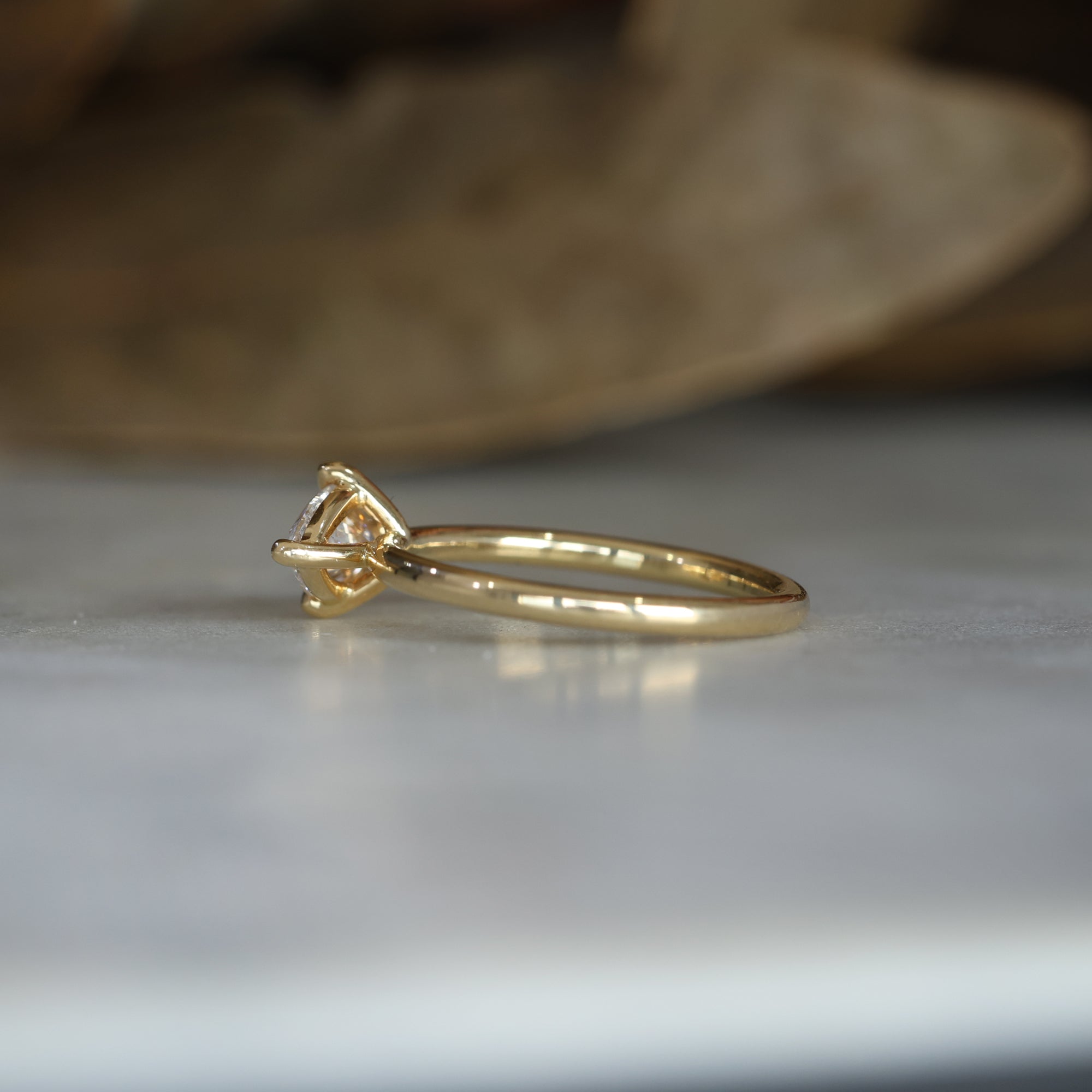 1.01 Carats Marquise Shape Moissanite Solitaire Engagement Ring