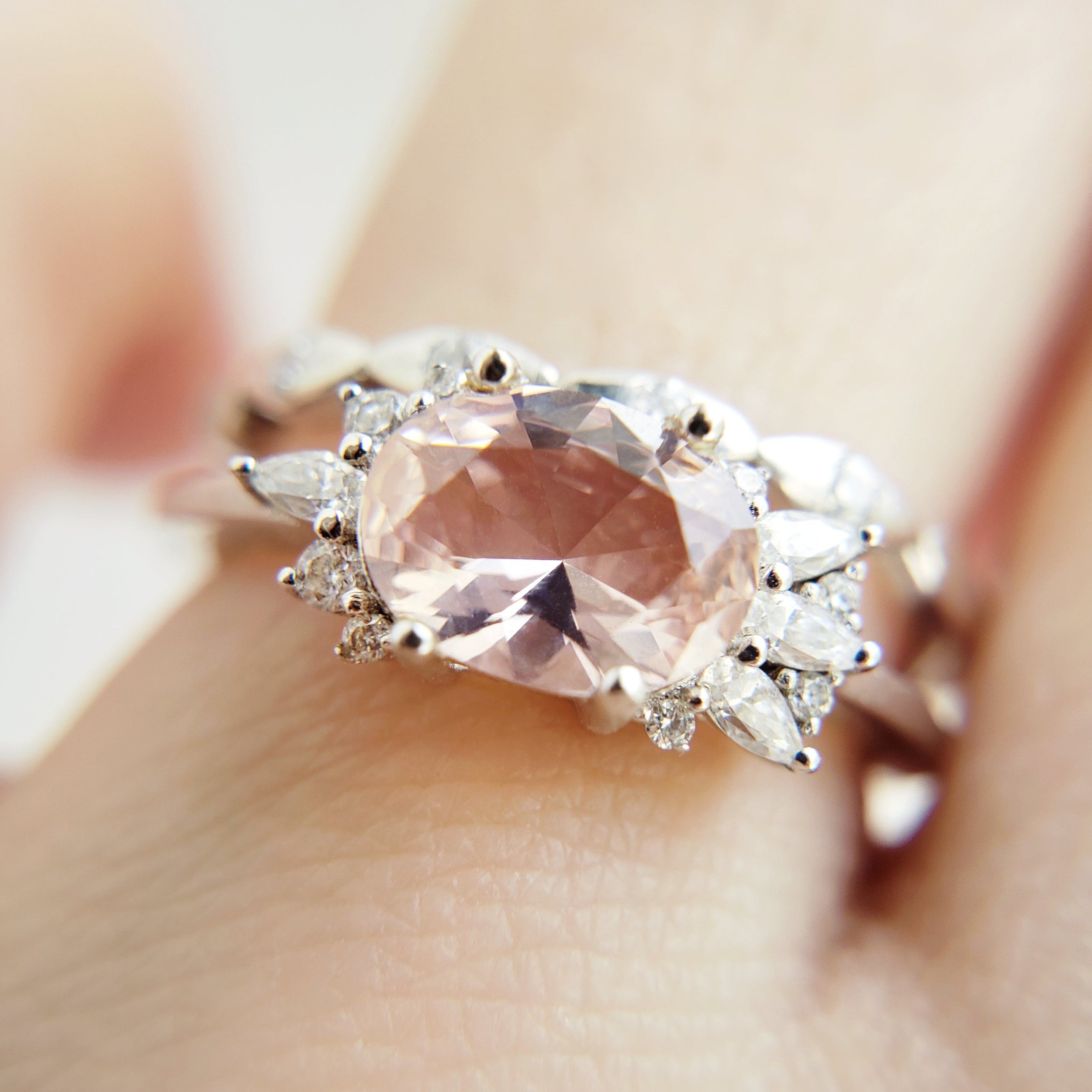 0.15 Carats Moissanite Round Shape Flush Wedding Band