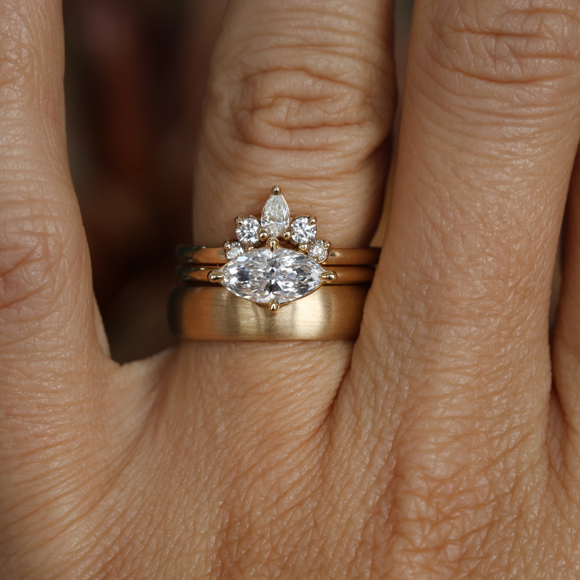 1.01 Carats Marquise Shape Moissanite Solitaire Engagement Ring
