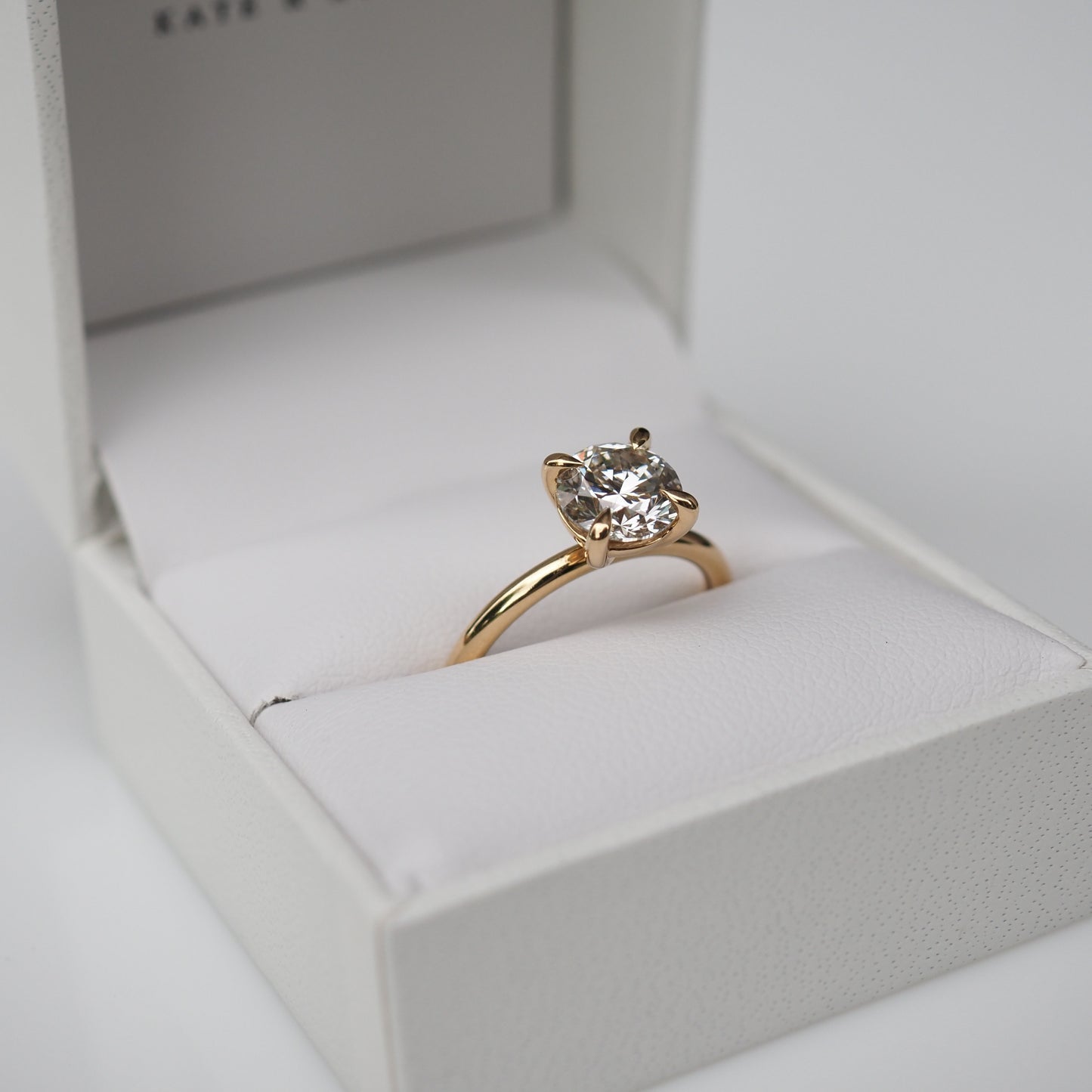 1.5 CT Round E/VS1 CVD Diamond Solitaire Engagement Ring