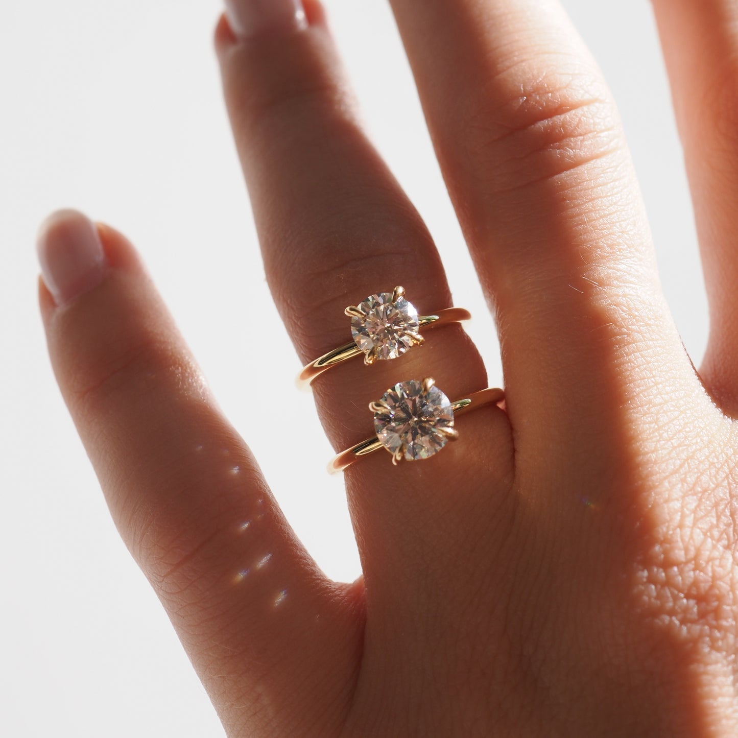 1.5 CT Round E/VS1 CVD Diamond Solitaire Engagement Ring