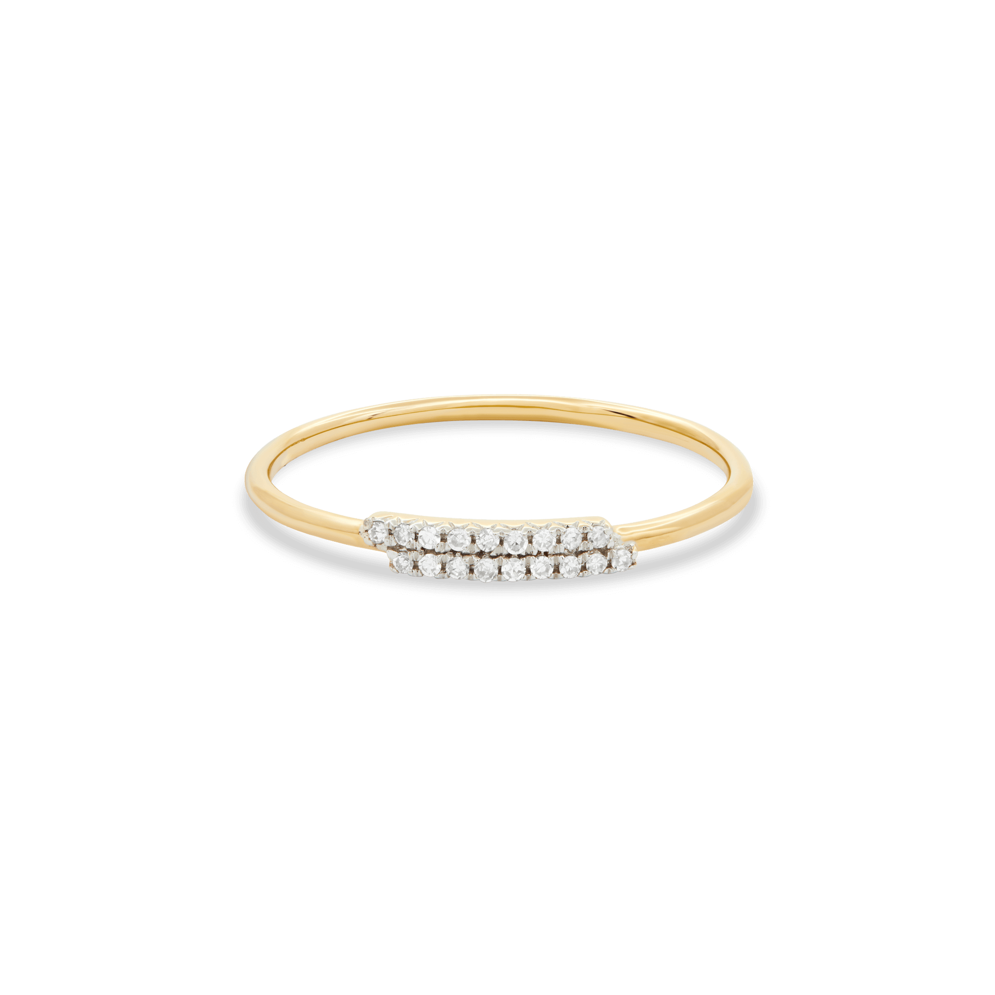 0.06 Carats Lab Grown Diamond Round Shape Minimalist Wedding Band