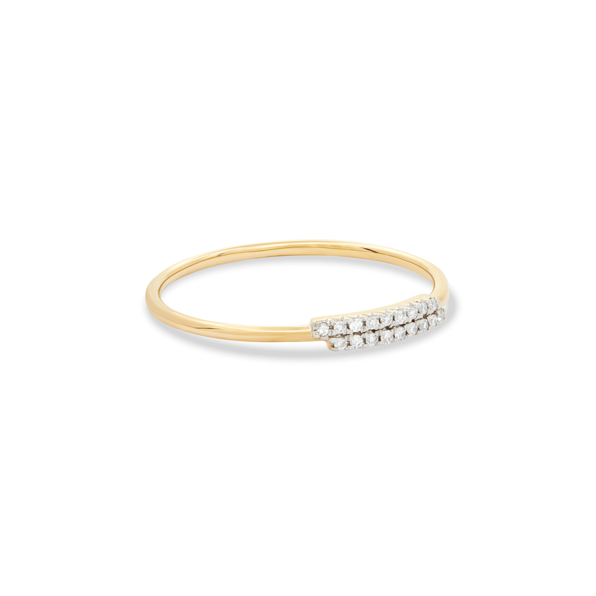 0.06 Carats Lab Grown Diamond Round Shape Minimalist Wedding Band