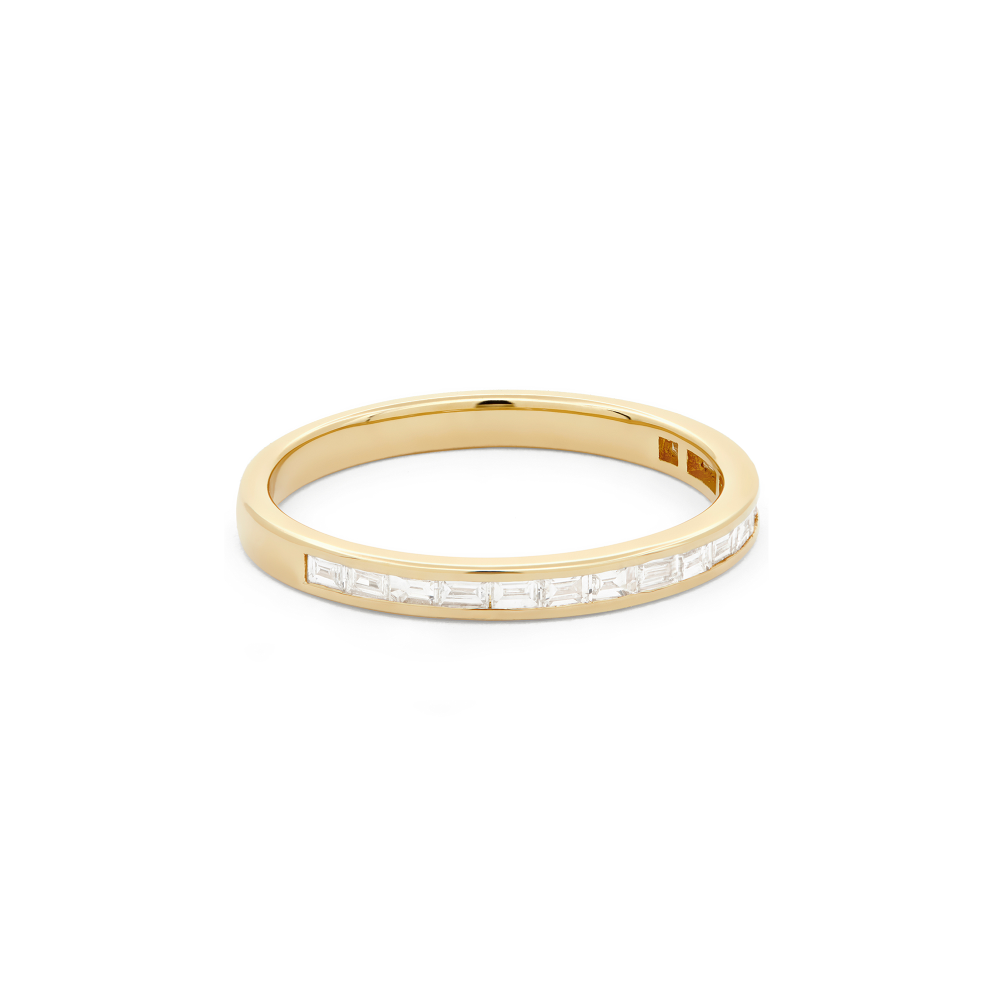 0.24 Carats Lab Grown Diamond Baguette Shape Bar Setting Wedding Band