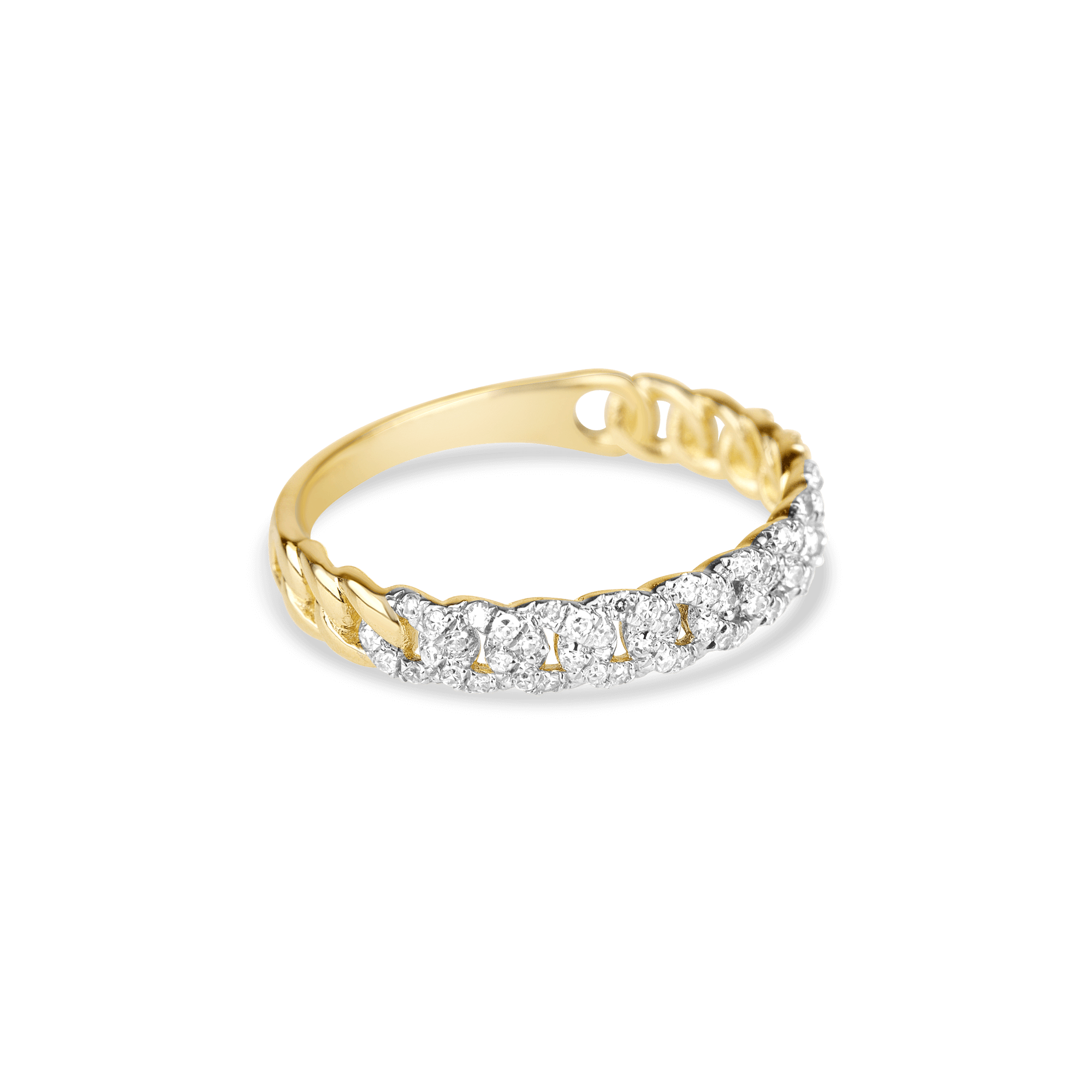 0.20 Carats Lab Grown Diamond Round Shape Chain Wedding Band