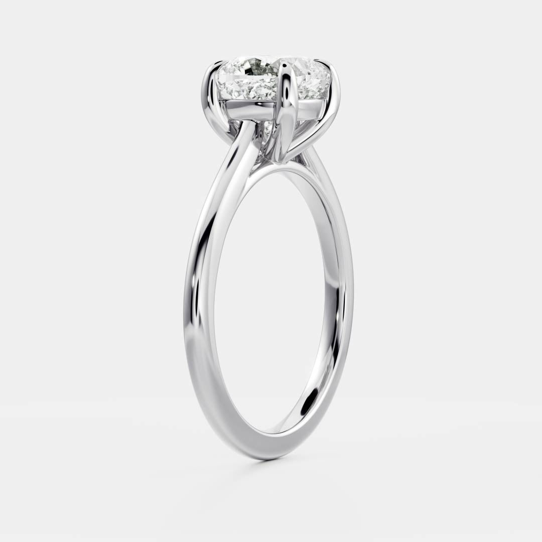 1.20 Carats Cushion Shape Moissanite Solitaire Engagement Ring