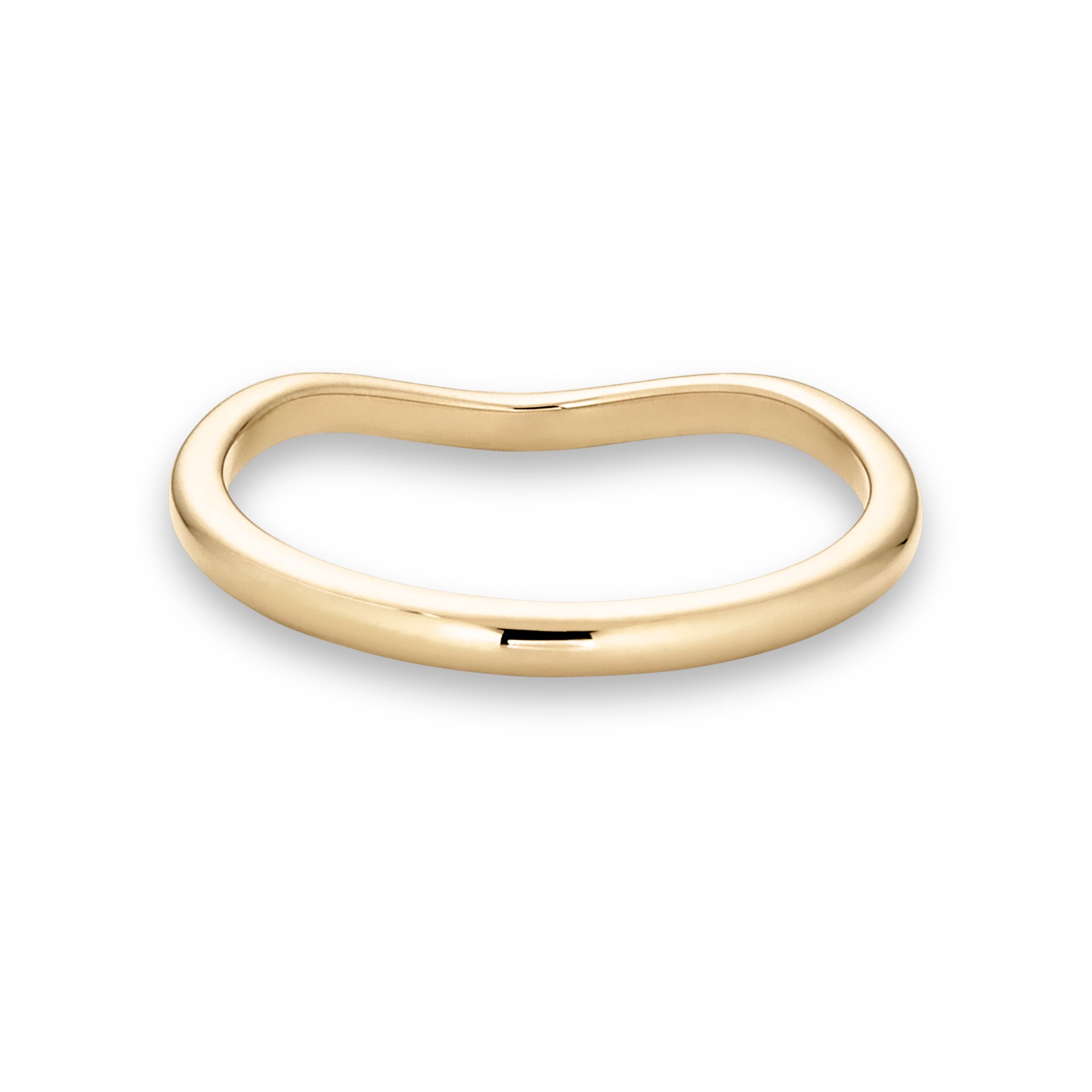 Classic Plain Curved Wedding Band