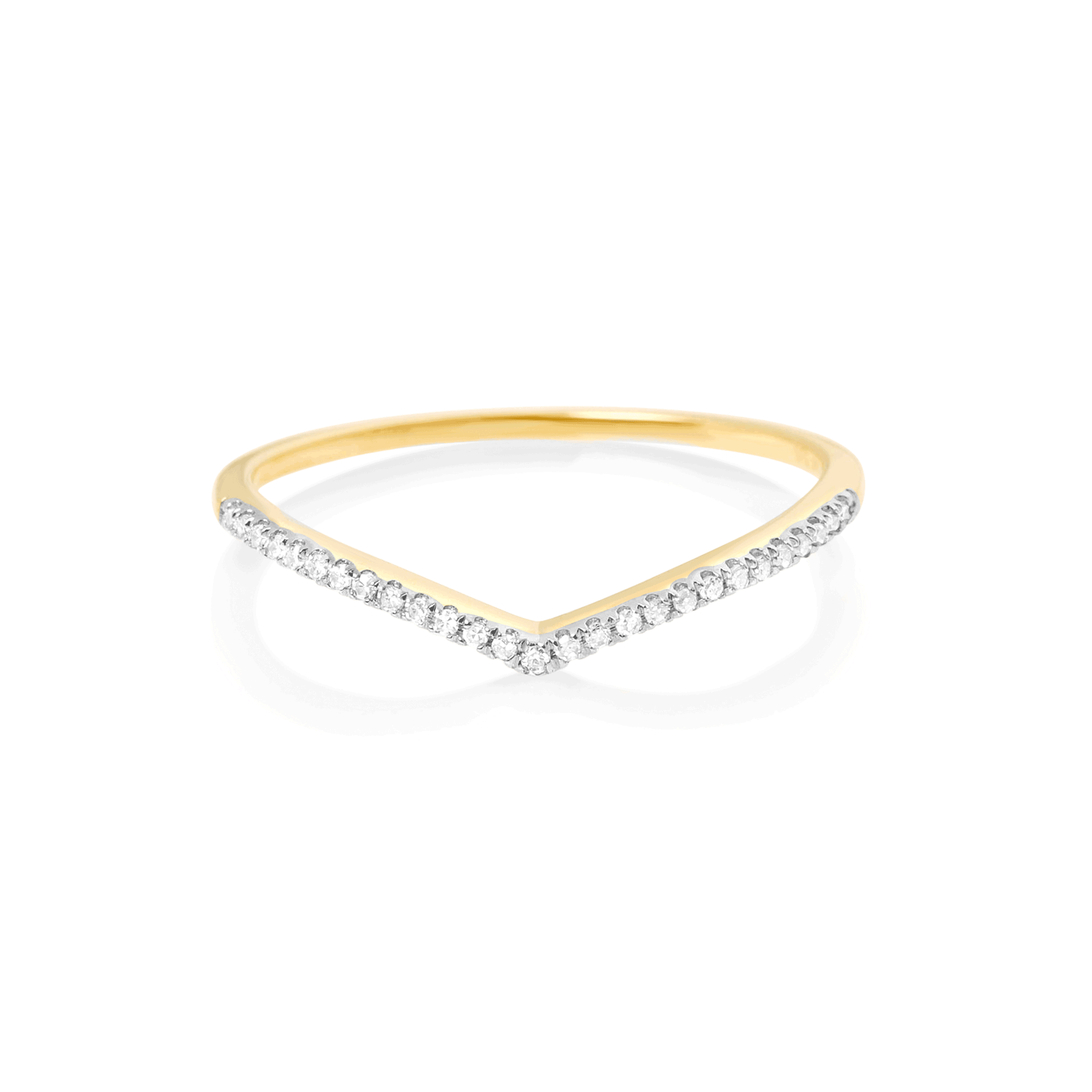 1.6 Carats Lab Grown Diamond Round Shape Curved Wedding Band