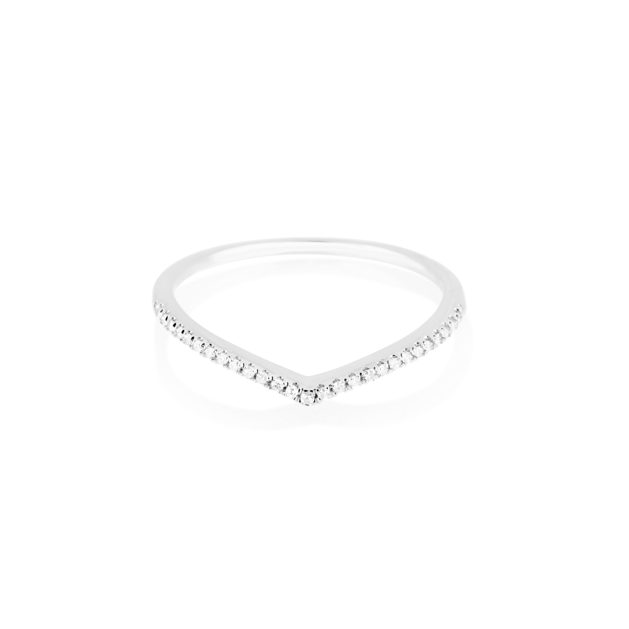 1.6 Carats Lab Grown Diamond Round Shape Curved Wedding Band