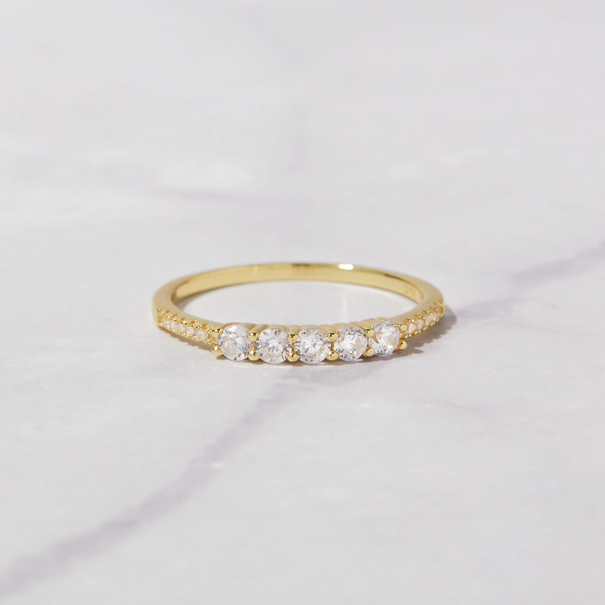 0.70 Carats Moissanite Round Cut Dainty Wedding Band