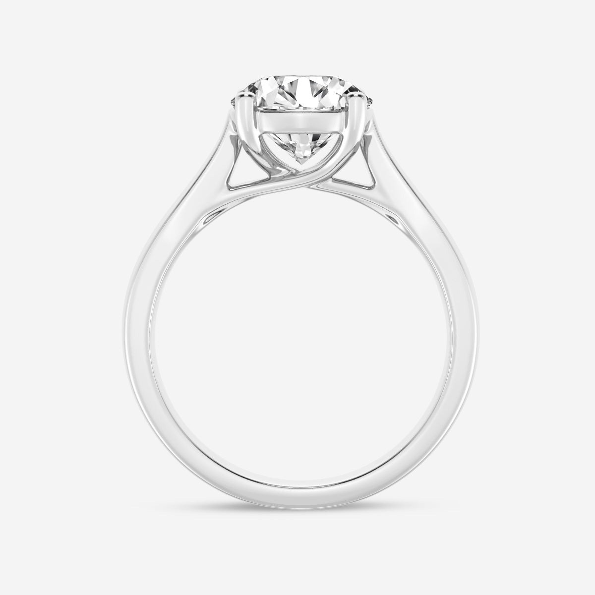 2.0 Carats Lab Grown Diamond Round Shape E-VS1 Solitaire Engagement Ring