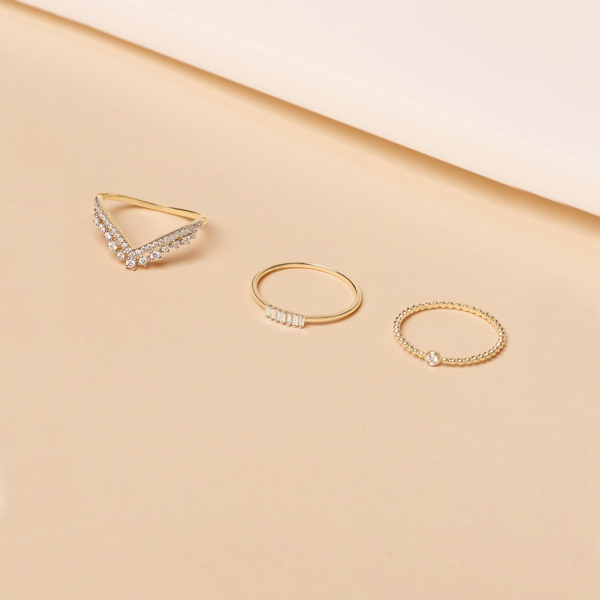 0.07 Carats Lab Grown Diamond Baguette Shape Minimalist Wedding Band