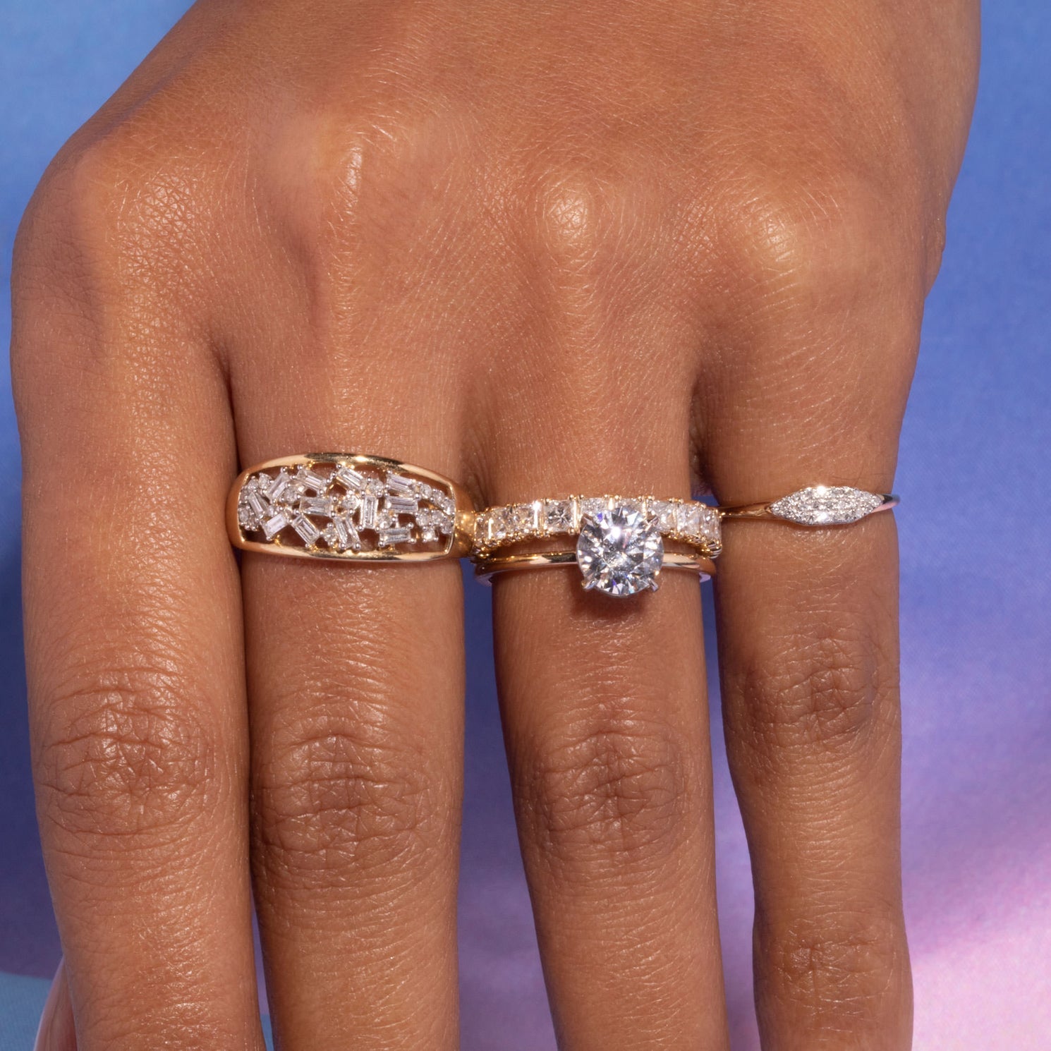 0.17 Carats Lab Grown Diamond Princess Shape Eternity Wedding Band