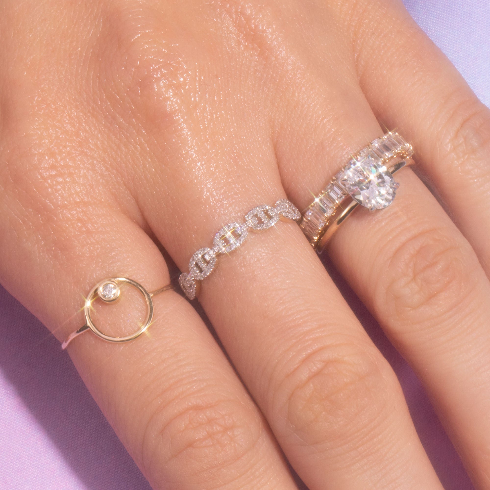 1.70 Carats Lab Grown Diamond Emerald Shape Eternity Wedding Band