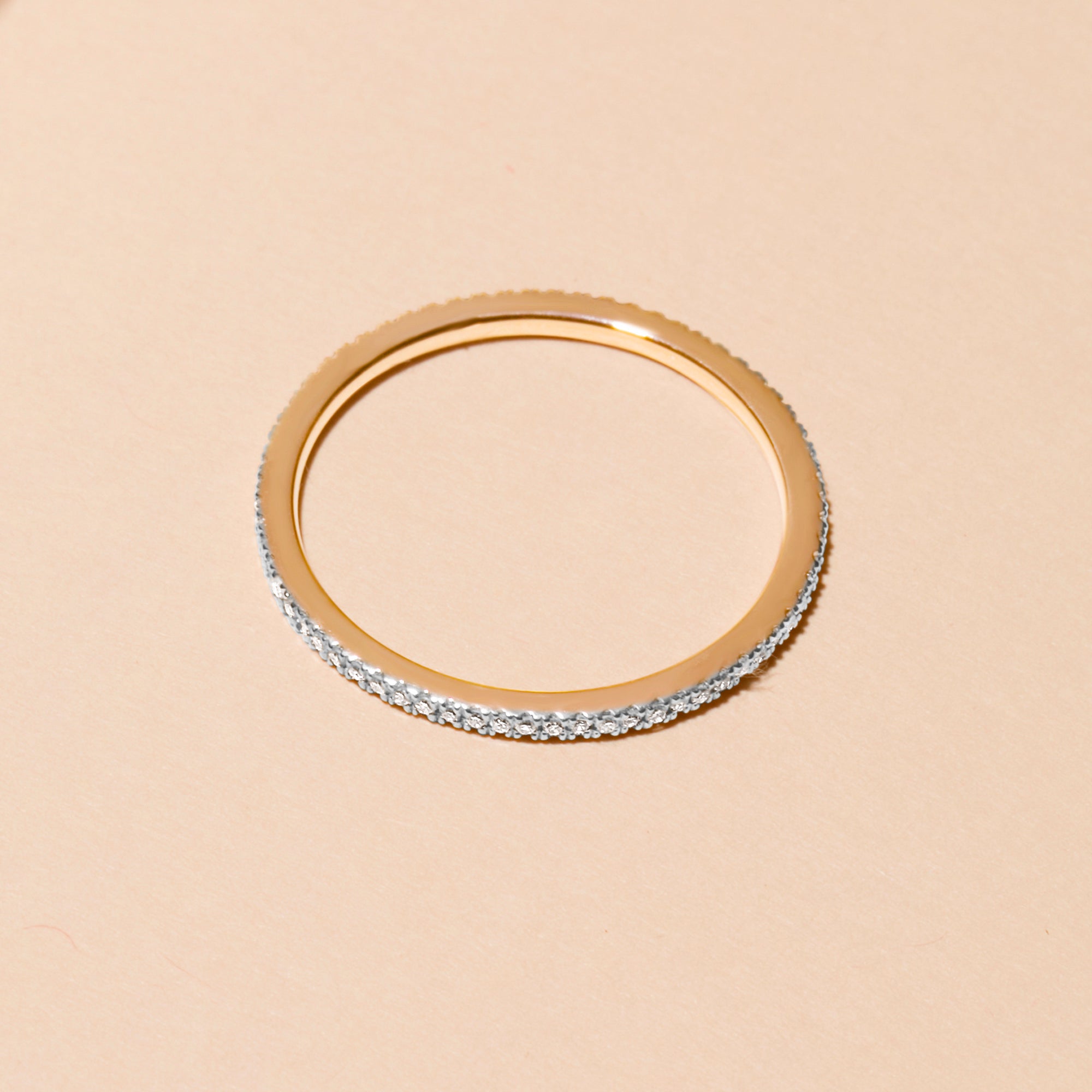 0.18 Carats Lab Grown Diamond Round Shape Full Eternity Wedding Band