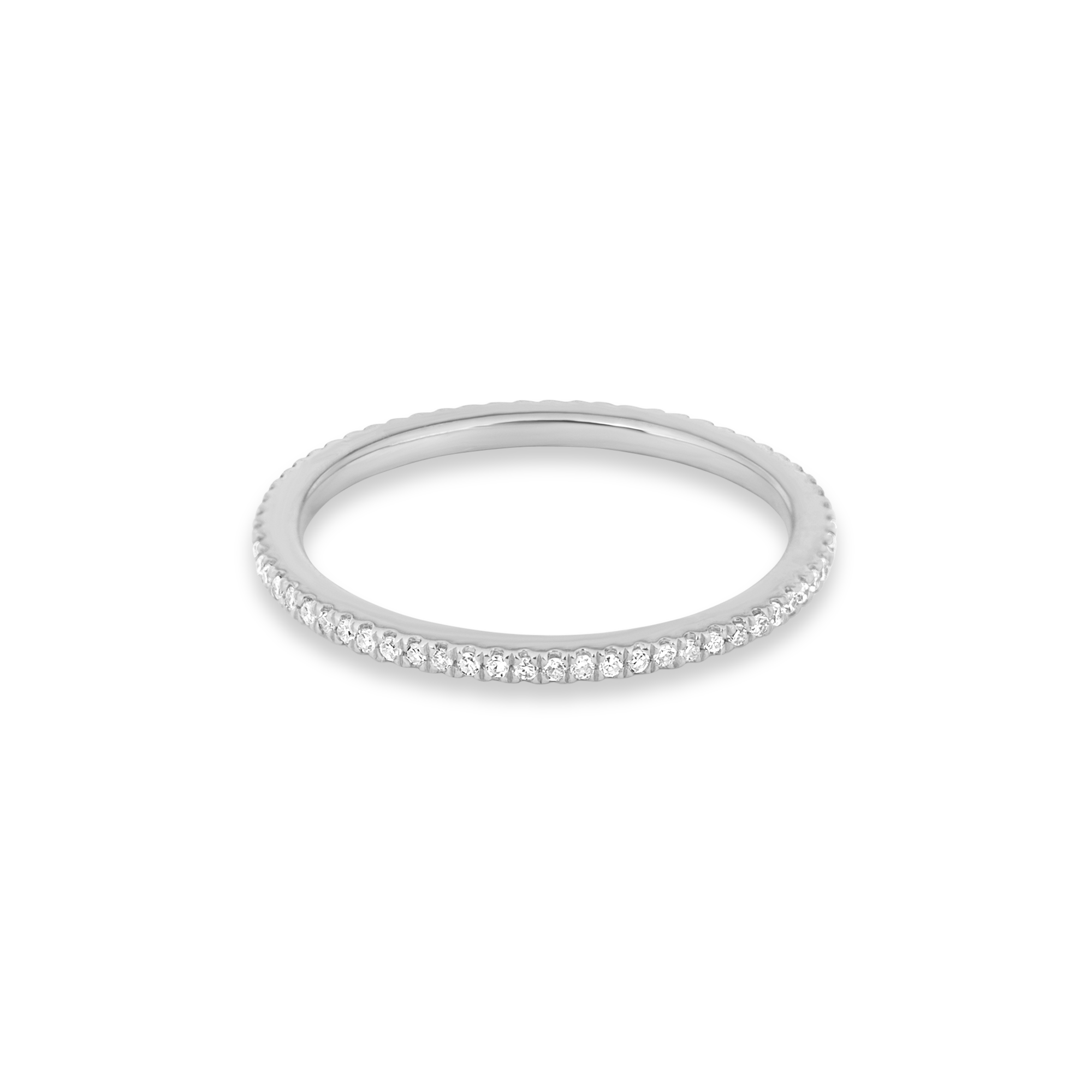 0.18 Carats Lab Grown Diamond Round Shape Full Eternity Wedding Band