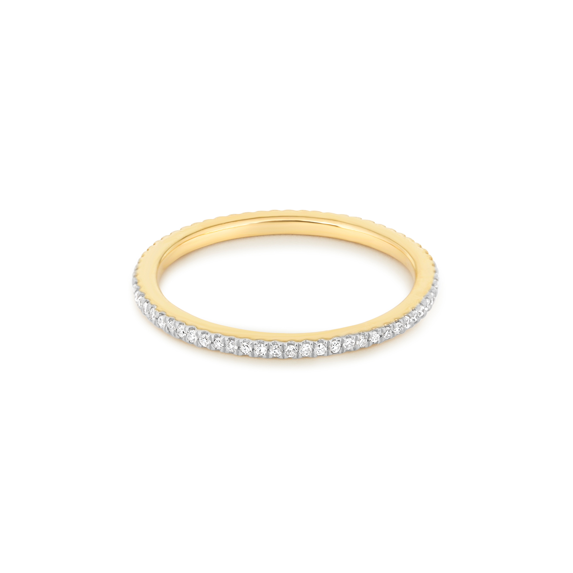 0.18 Carats Lab Grown Diamond Round Shape Full Eternity Wedding Band