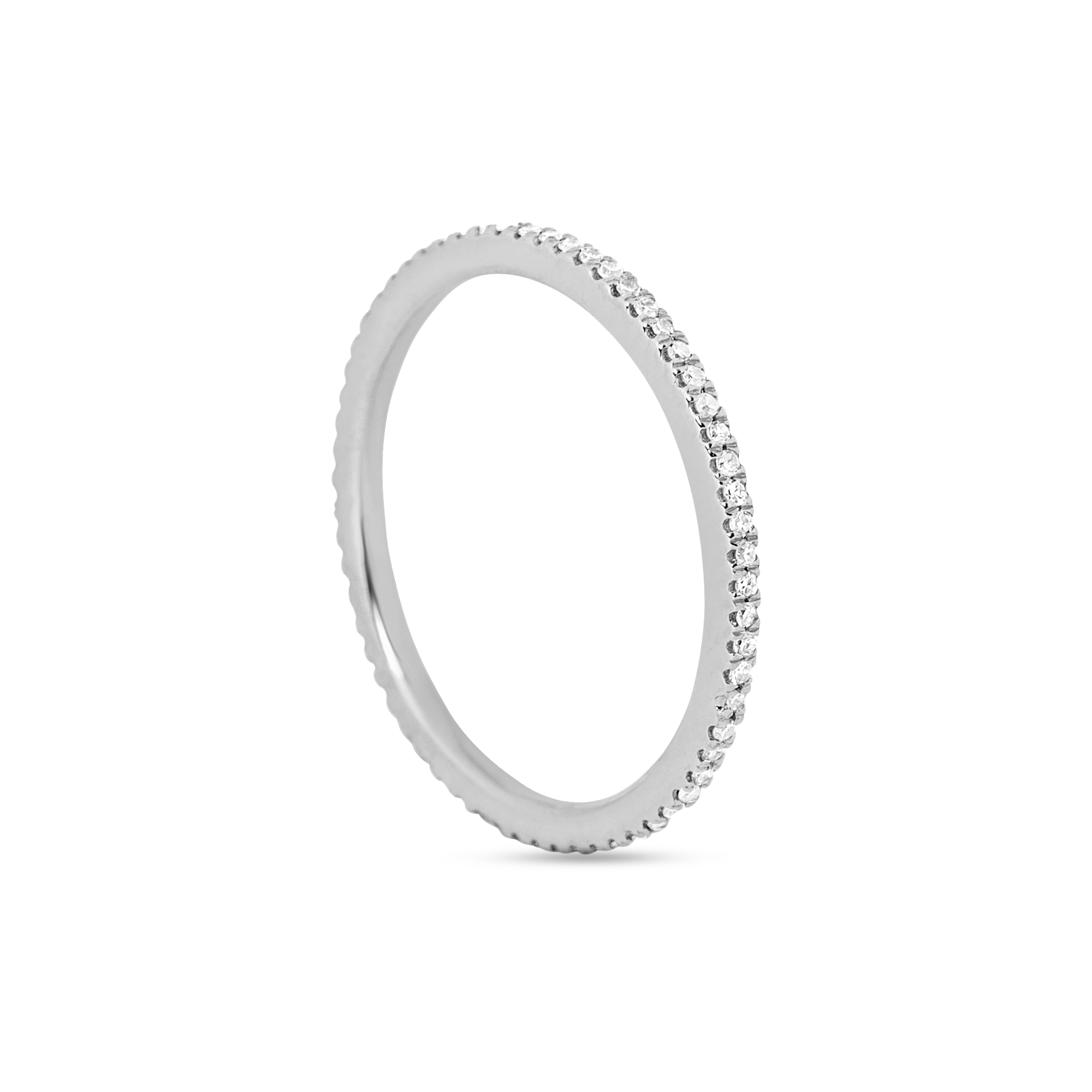 0.18 Carats Lab Grown Diamond Round Shape Full Eternity Wedding Band