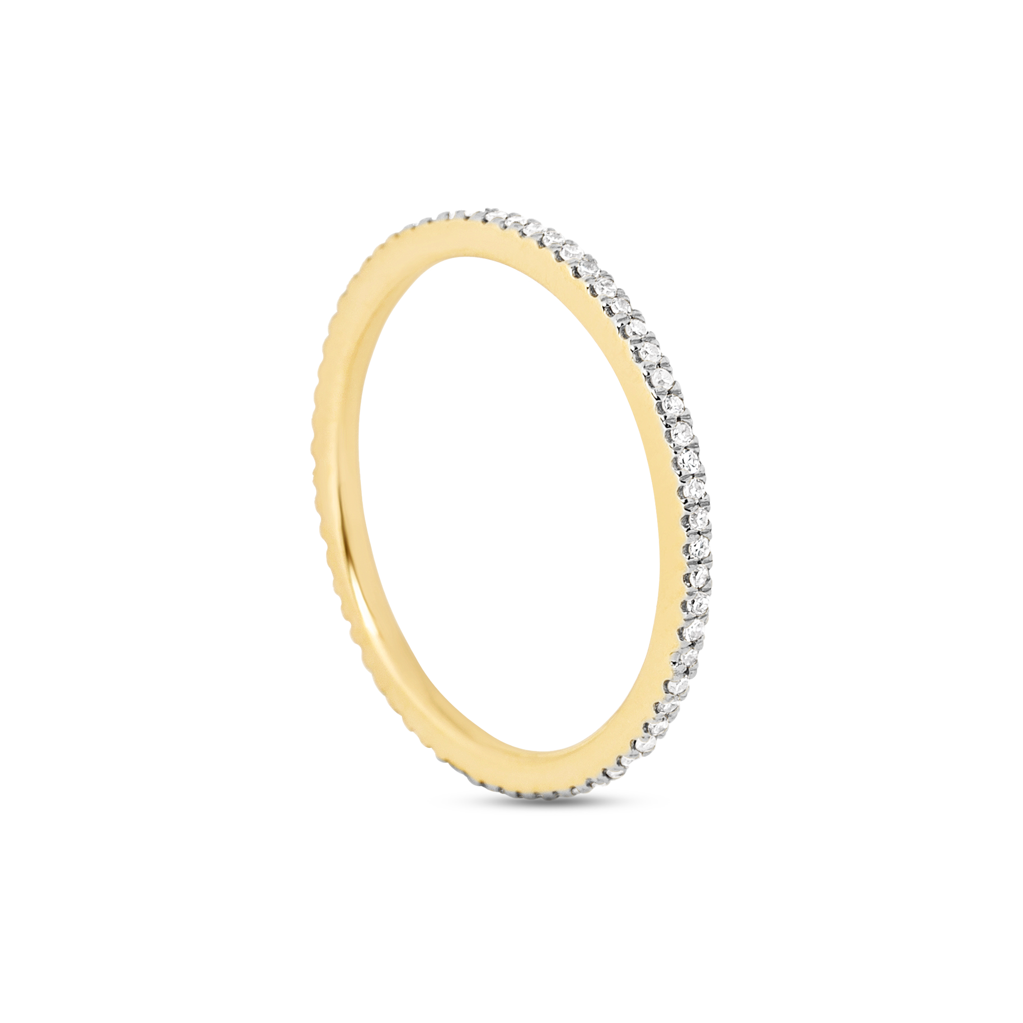 0.18 Carats Lab Grown Diamond Round Shape Full Eternity Wedding Band