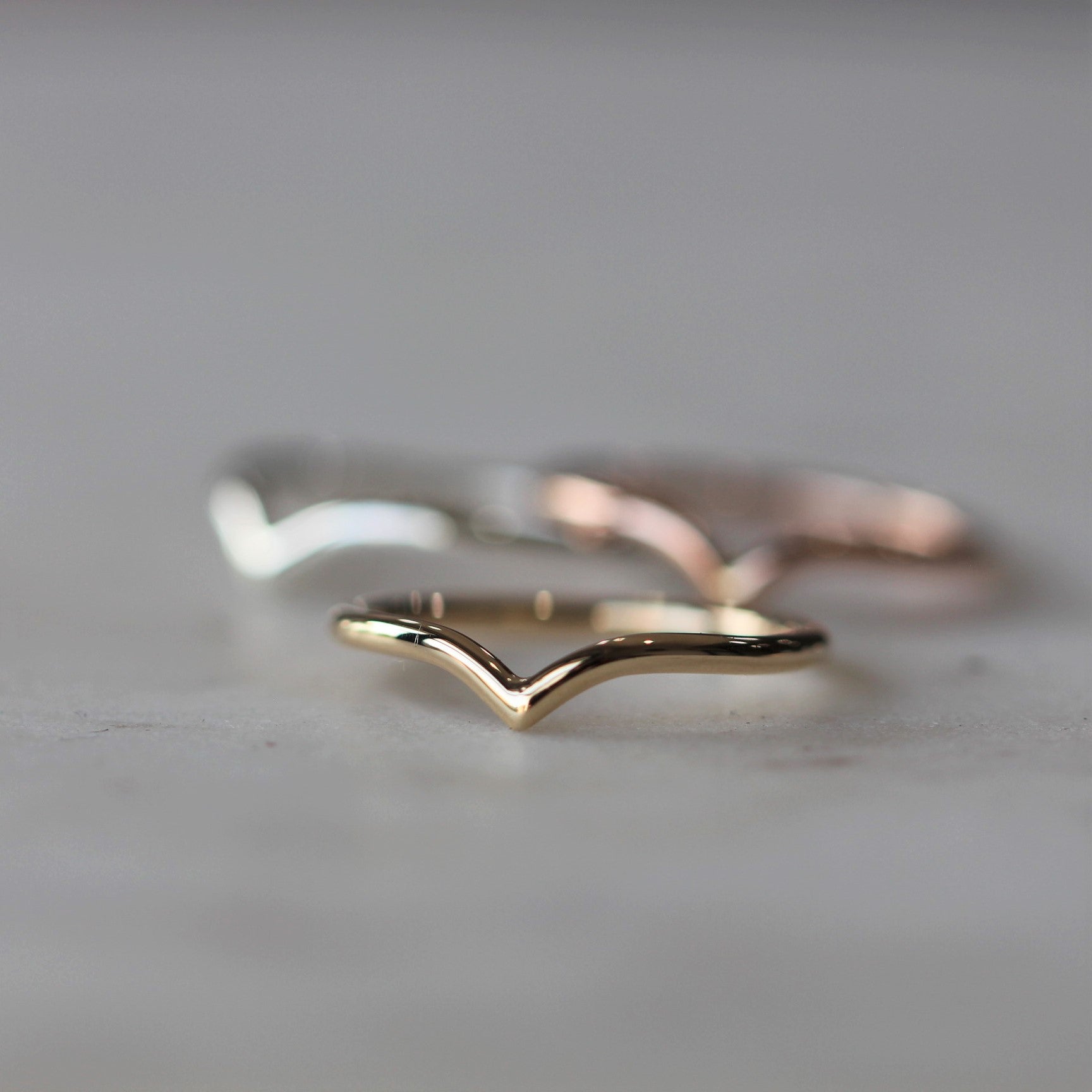 Classic Plain Curved Wedding Band