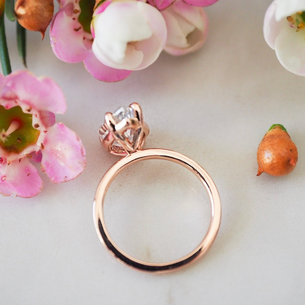 2.80 Carats Pear Shape Moissanite Solitaire Engagement Ring