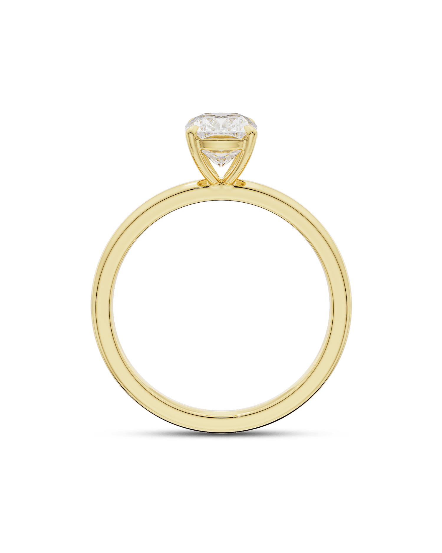 2.20 Carats Cushion Shape Moissanite Solitaire Engagement Ring