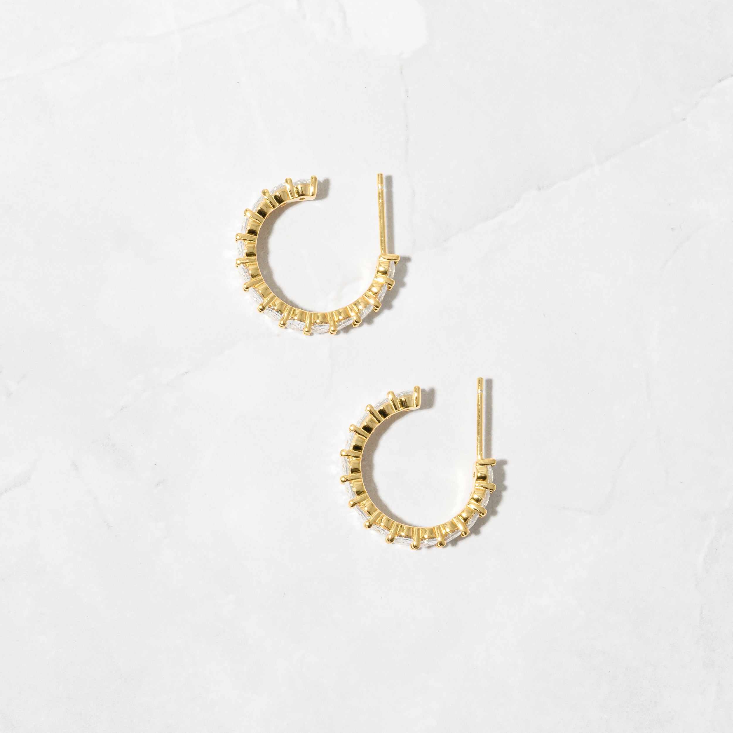 2.0 TCW Oval Shape Moissanite Diamond Hoops Earrings