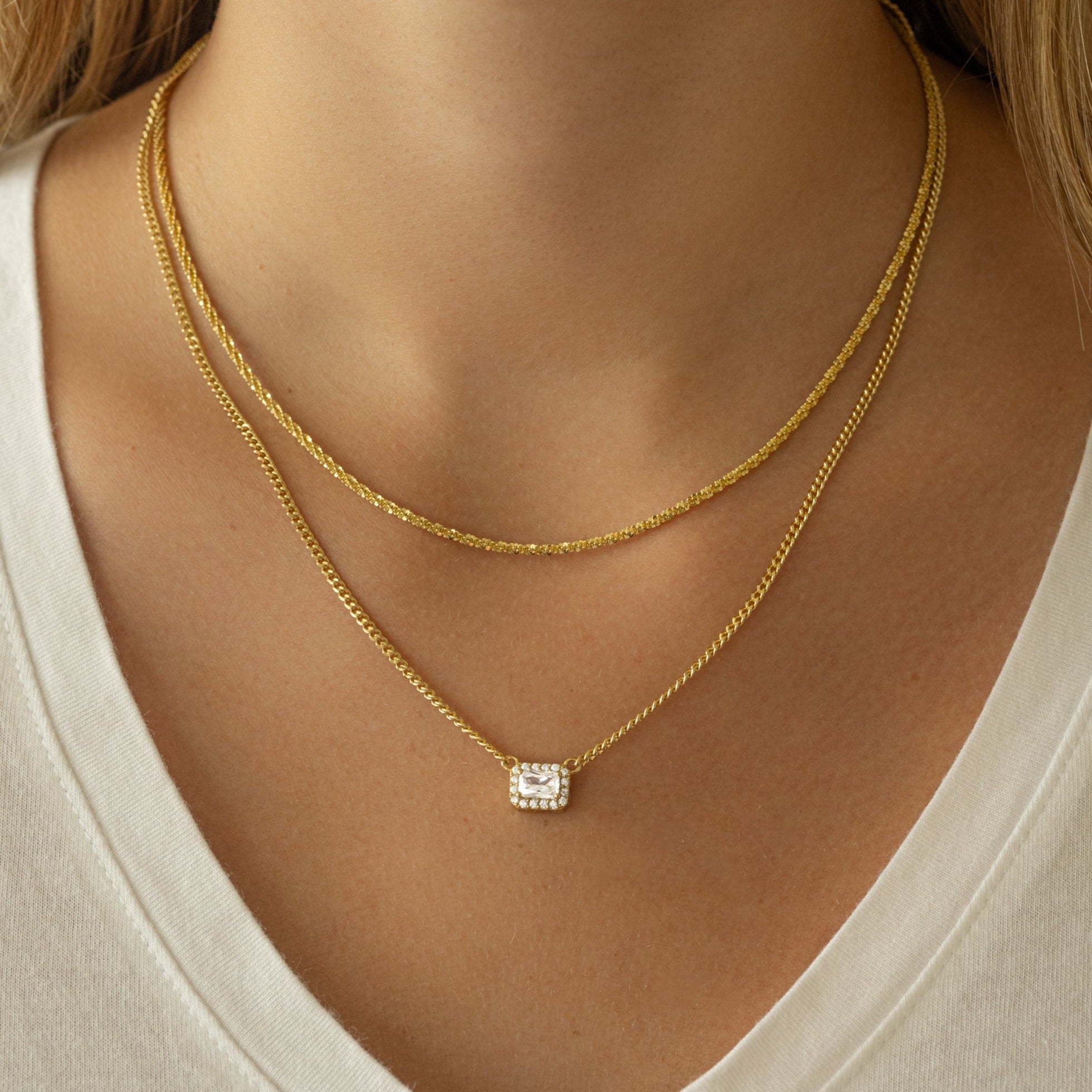 Plain Gold Chain Necklace