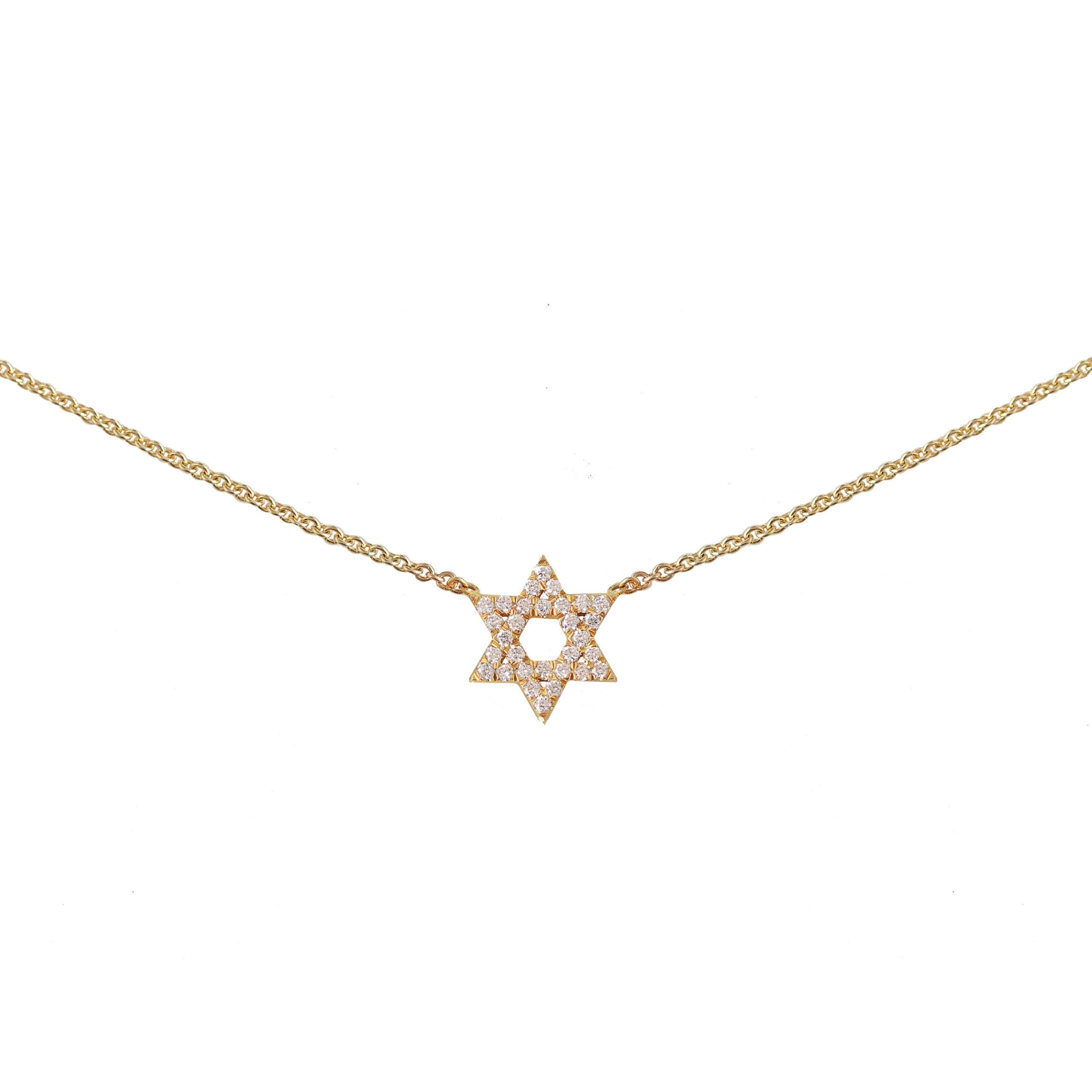 0.15 Carats Round Shape Moissanite Star Necklace
