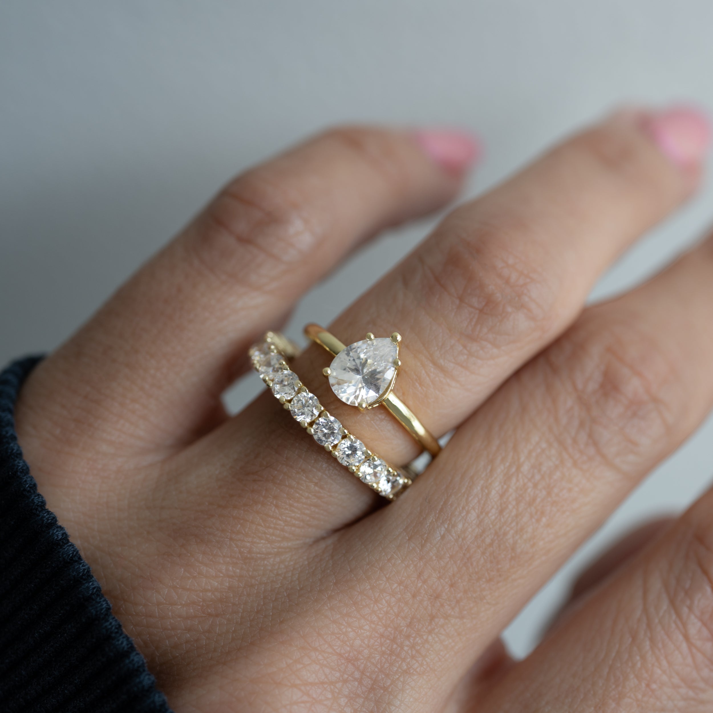 1.50 Carats Moissanite Round Shape Full Eternity Wedding Band