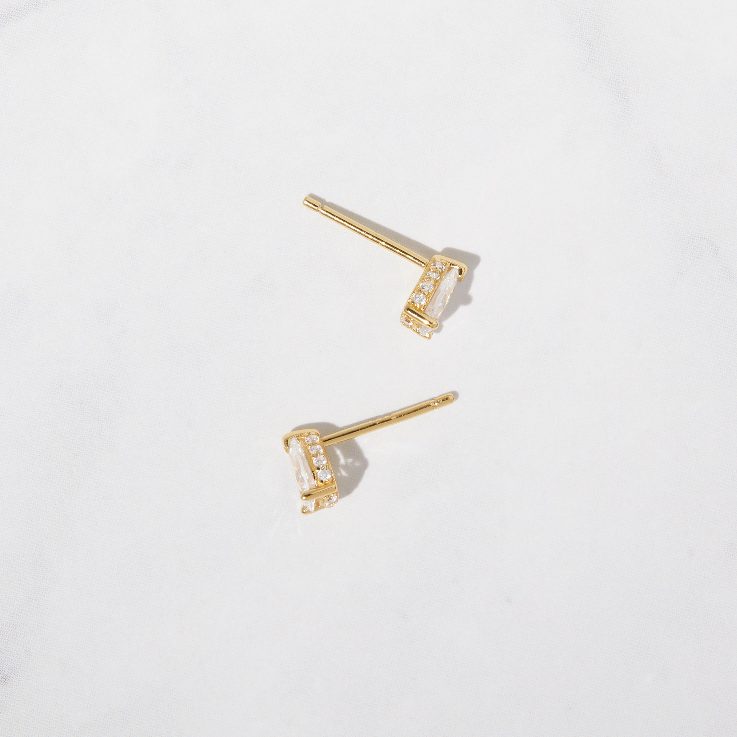 0.50 TCW Pear Shape Moissanite Solitaire Stud Earrings