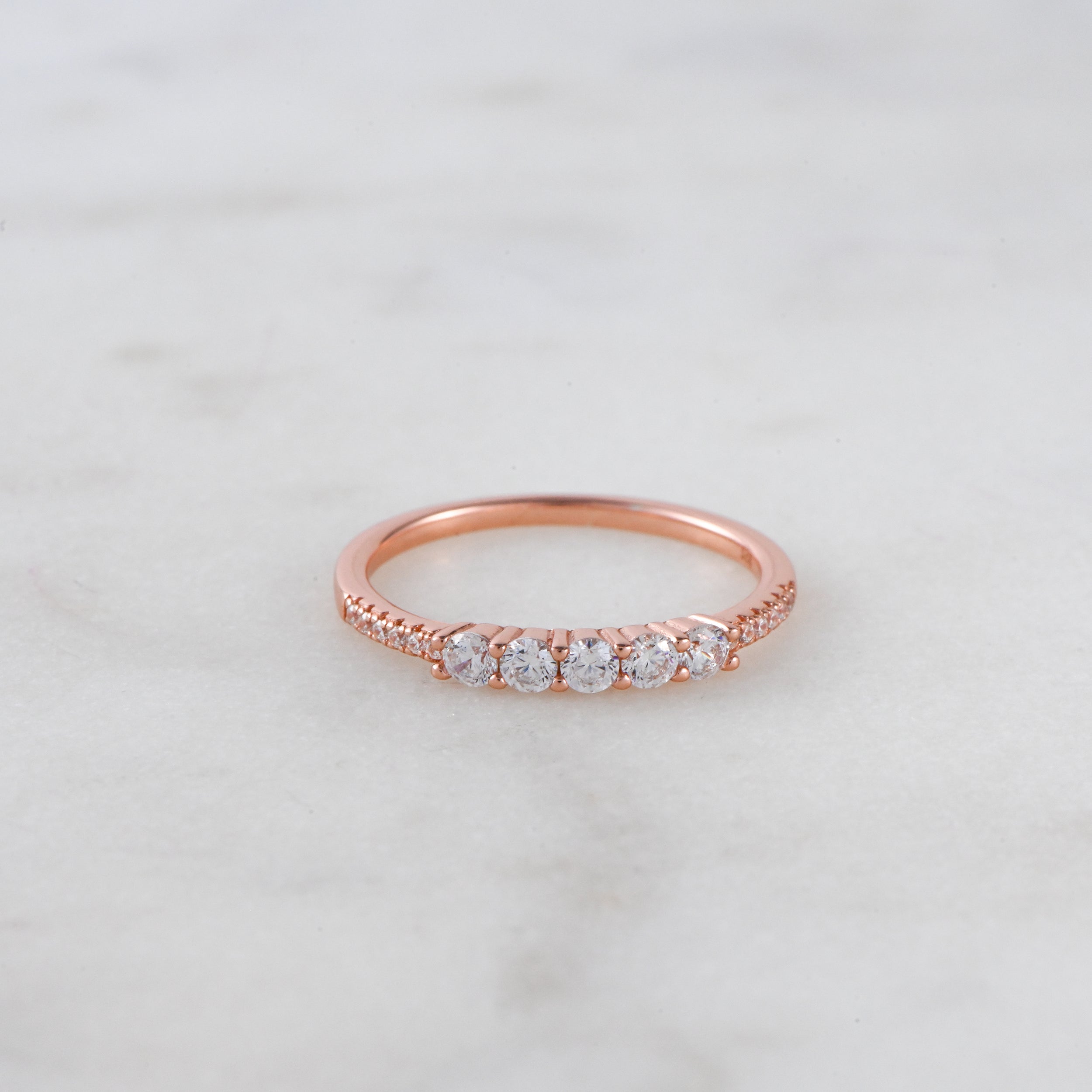 0.70 Carats Moissanite Round Cut Dainty Wedding Band