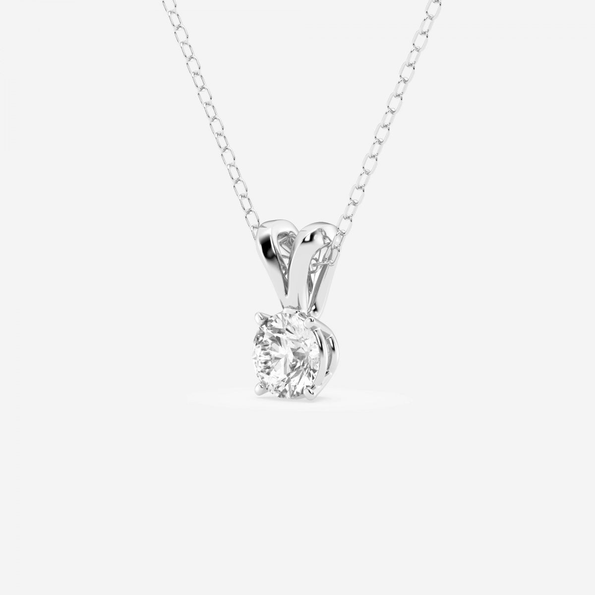 0.50 CT Round CVD Diamond Solitaire Necklace