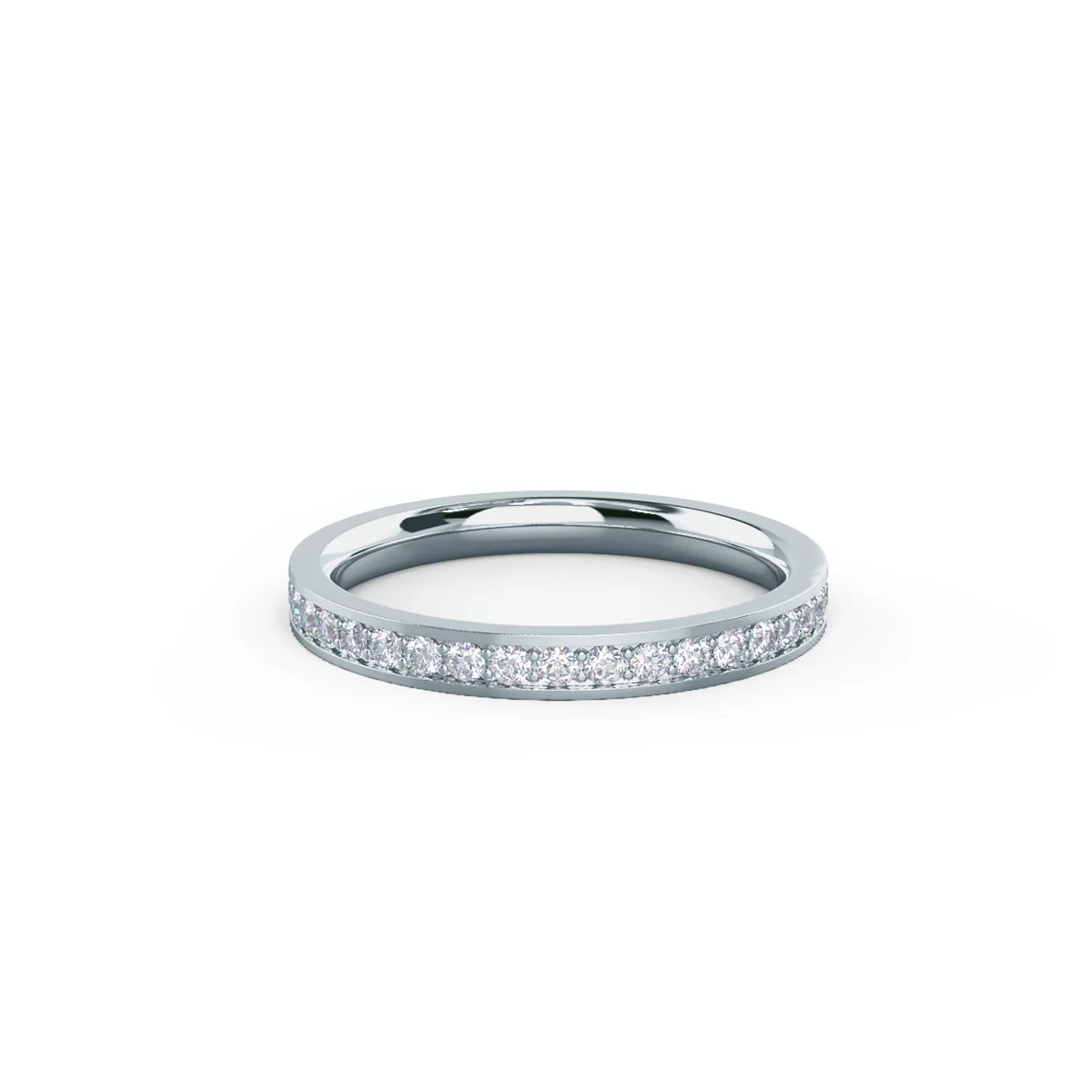 0.55 Carats Lab Grown Diamond Round Shape Full Eternity Wedding Band