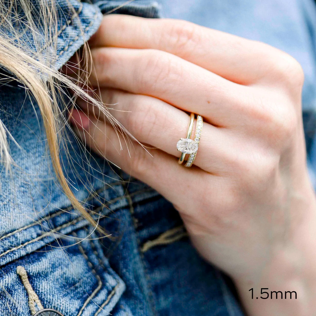 0.55 Carats Lab Grown Diamond Round Shape Full Eternity Wedding Band