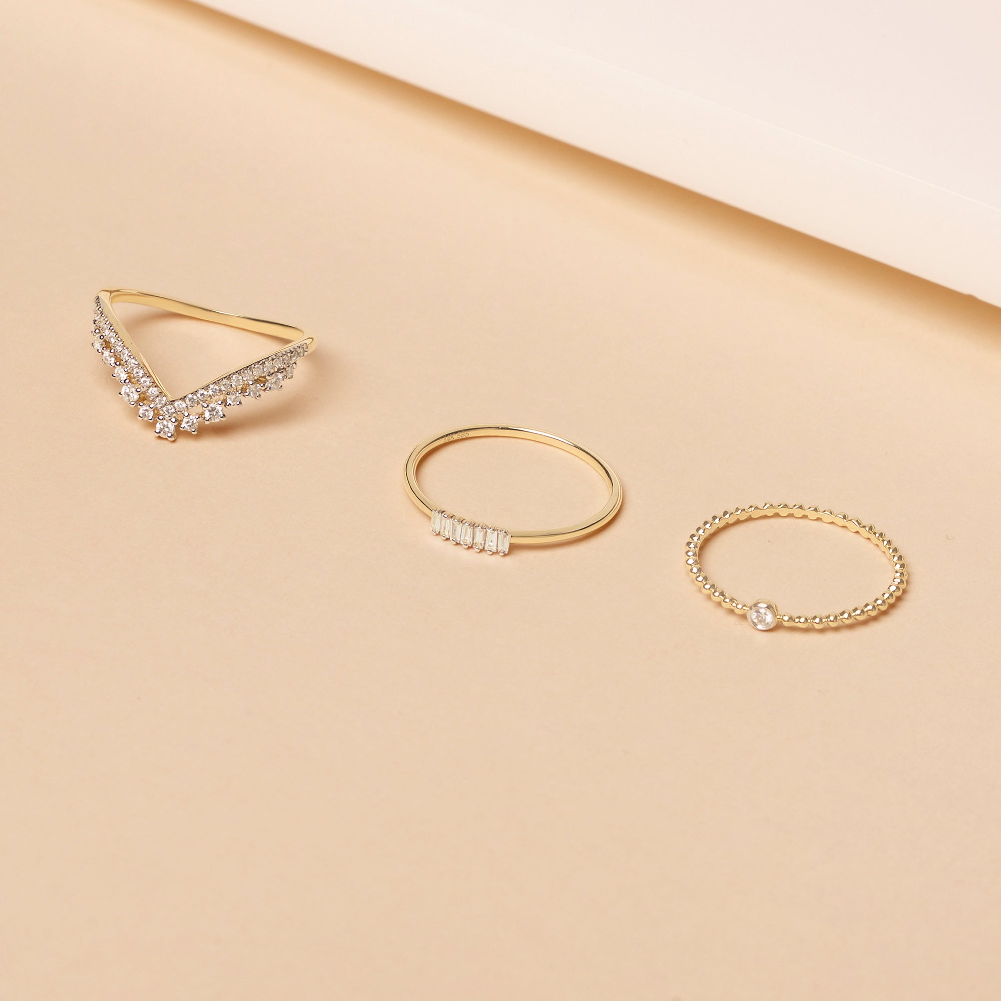 0.07 Carats Lab Grown Diamond Baguette Shape Minimalist Wedding Band
