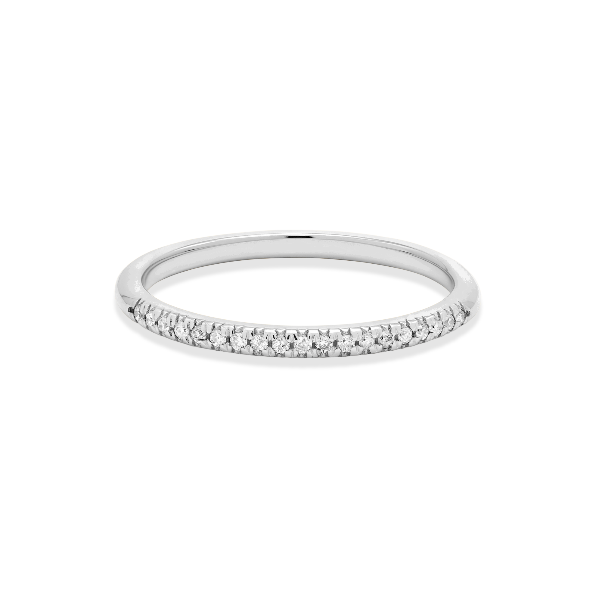 0.12 Carats Lab Grown Diamond Round Shape Eternity Wedding Band