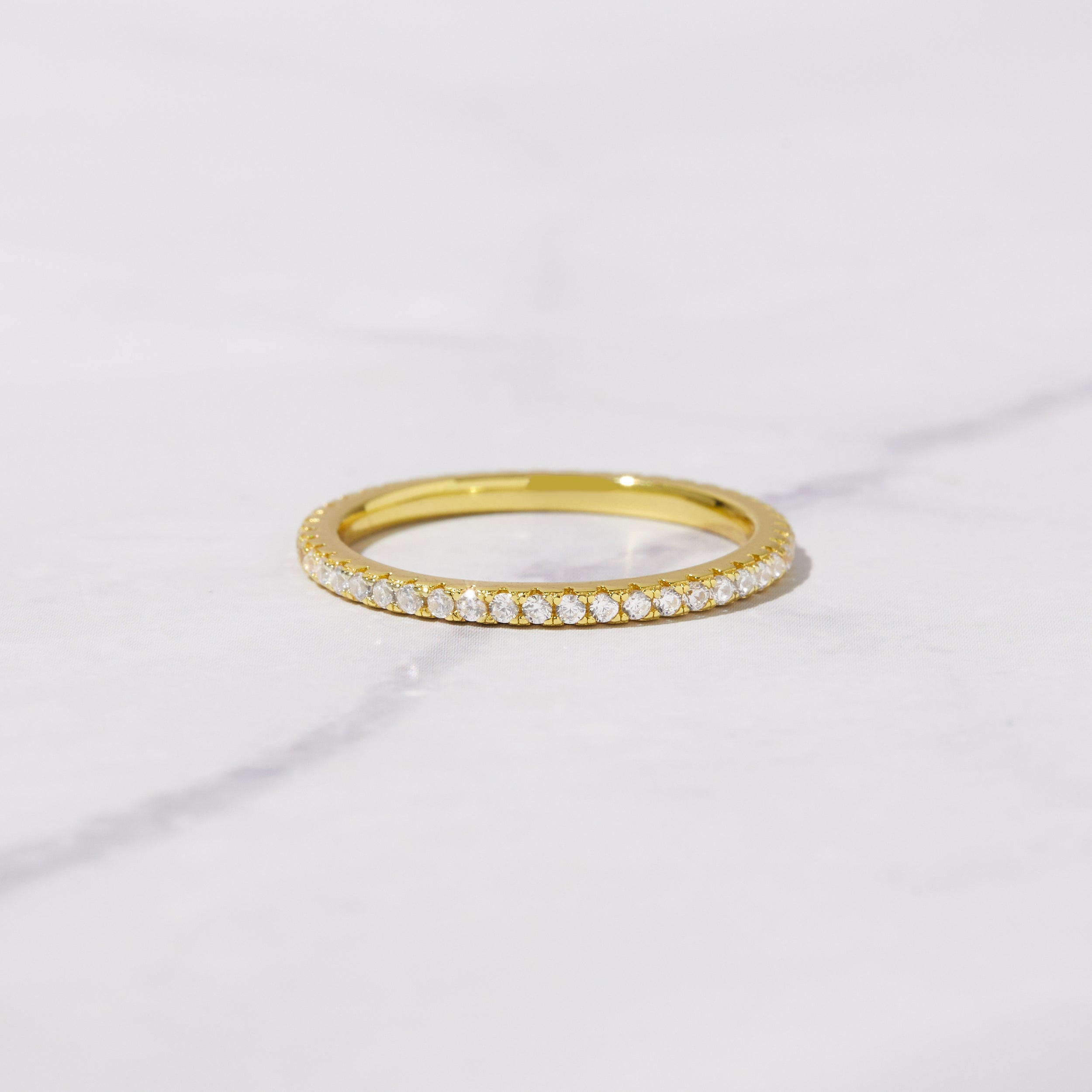 0.30 Carats Moissanite Round Cut Eternity Wedding Band