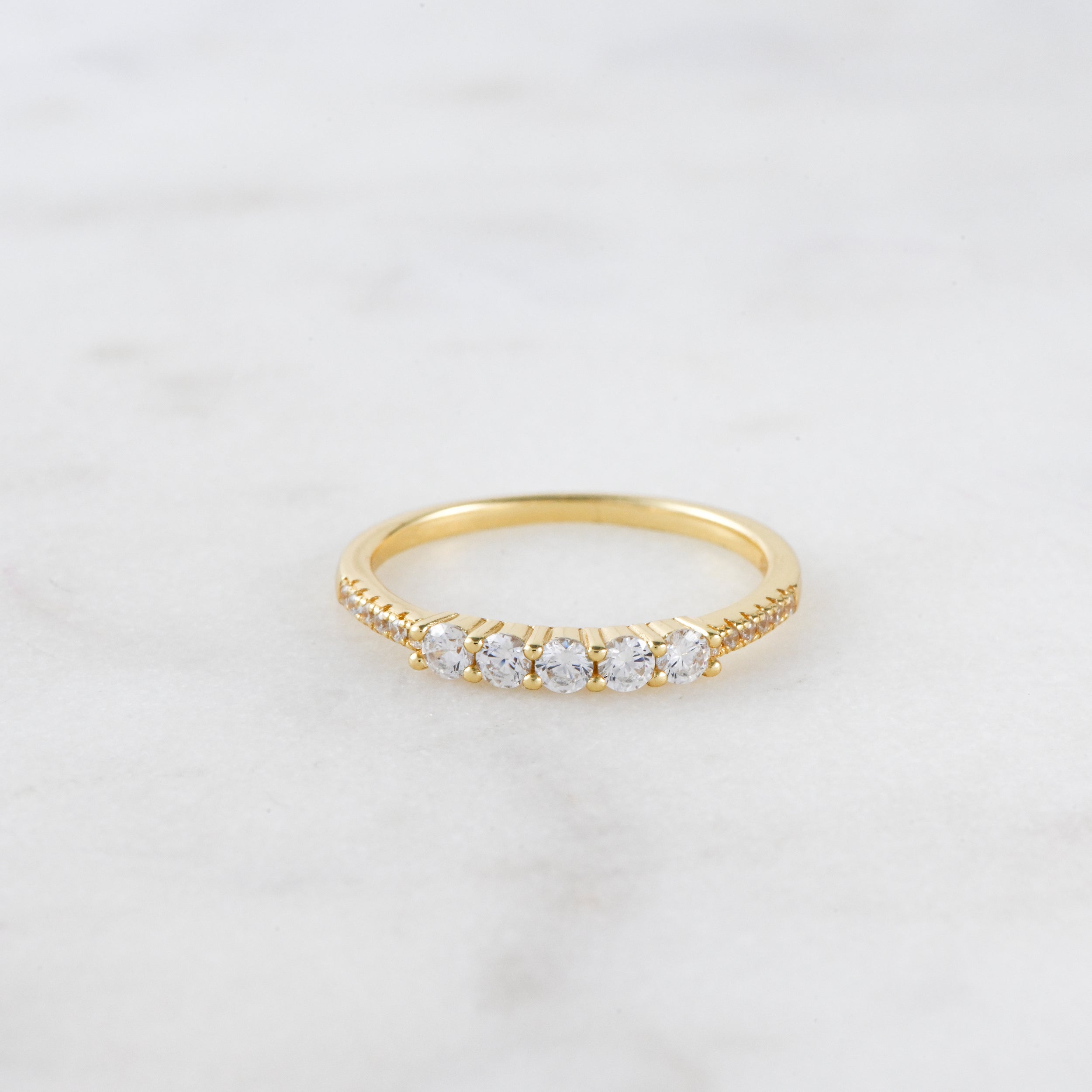 0.70 Carats Moissanite Round Cut Dainty Wedding Band