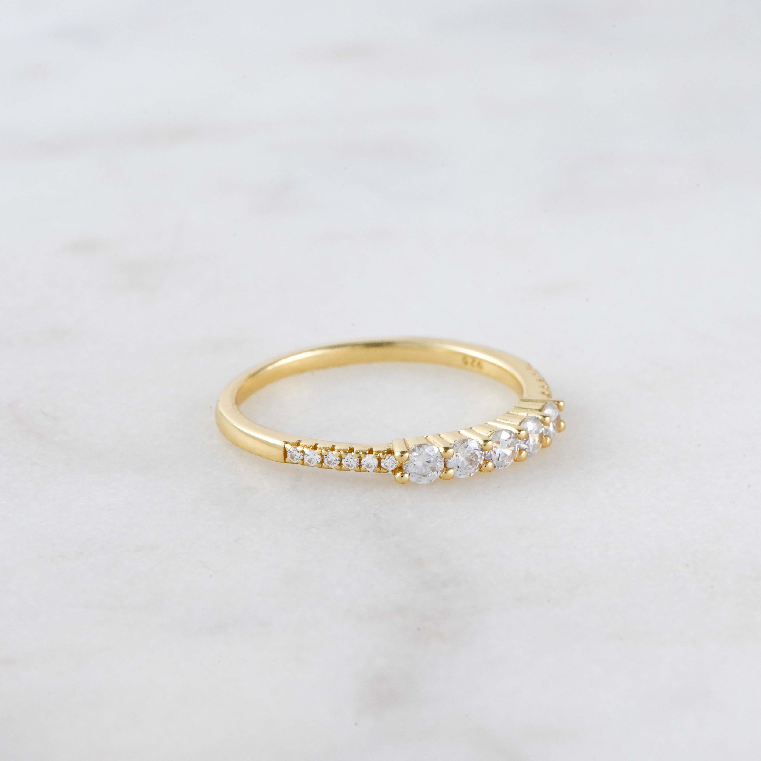 0.70 Carats Moissanite Round Cut Dainty Wedding Band