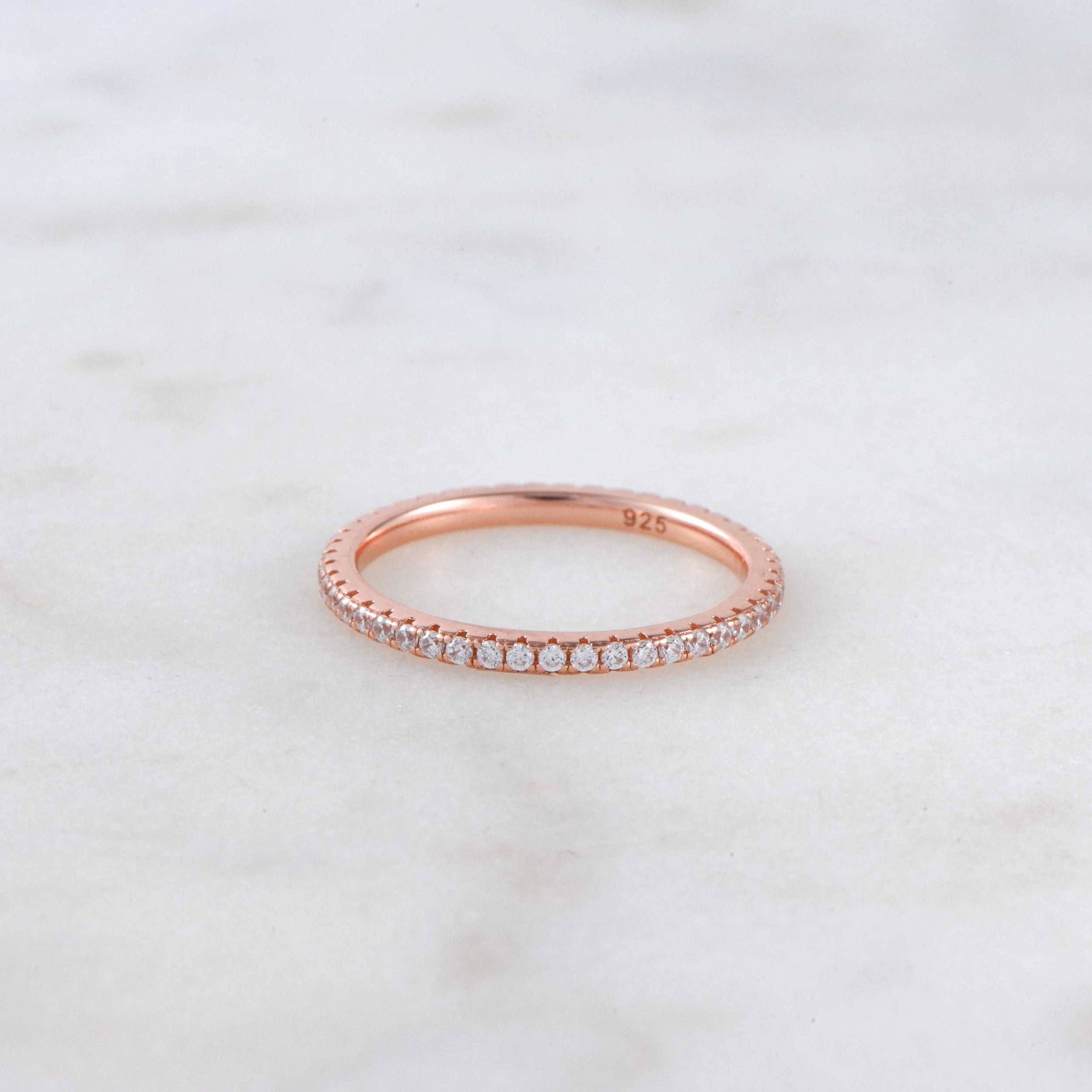 0.30 Carats Moissanite Round Cut Eternity Wedding Band